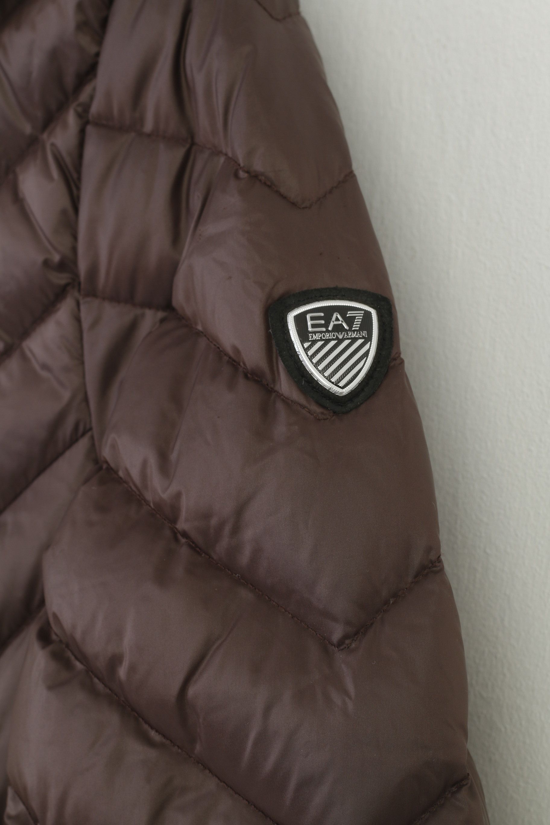 Emporio Armani Emporio Armani Woman M Jacket Brown Shiny Nylon 0168 Size M / US 6-8 / IT 42-44 - 5 Thumbnail