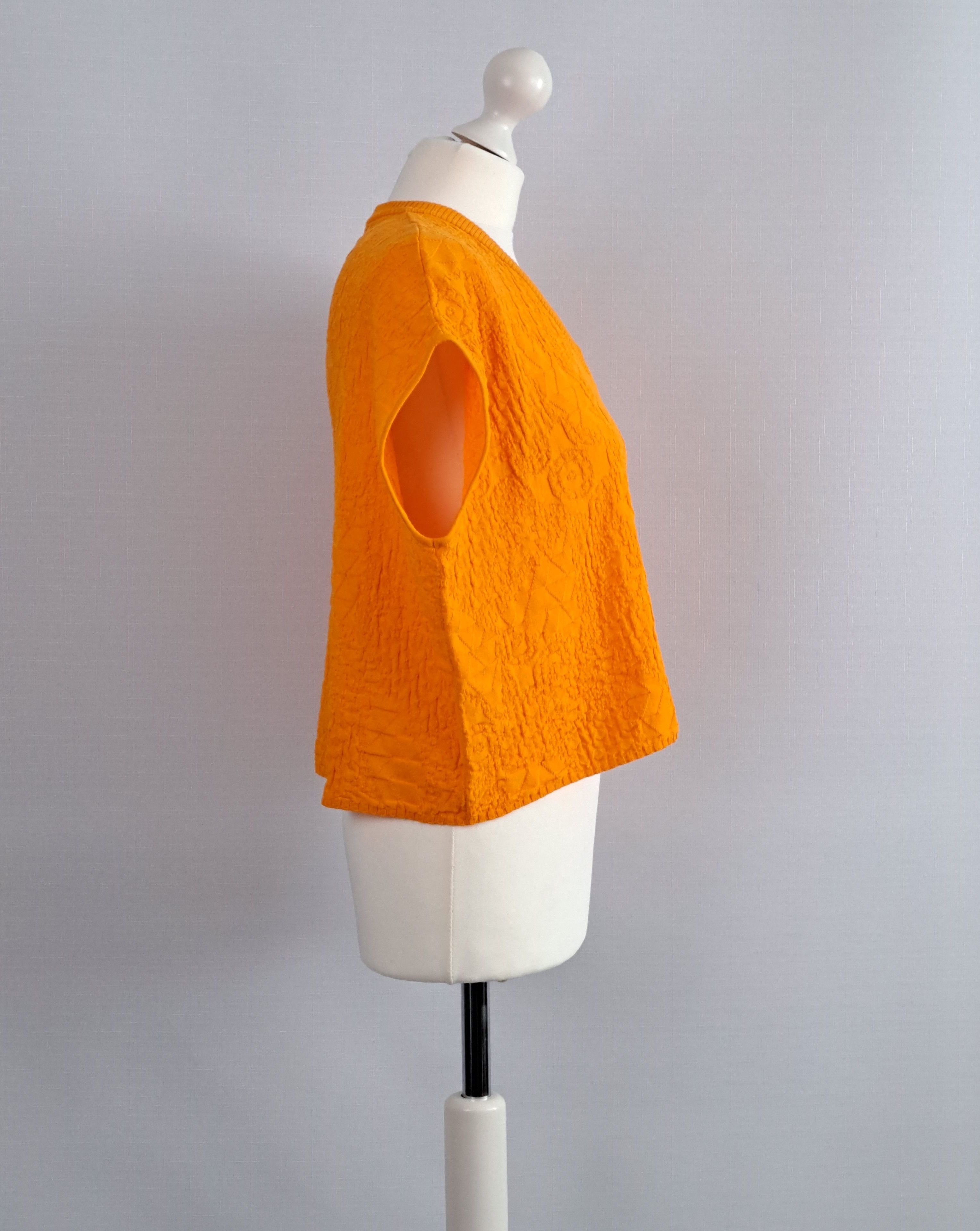 Missoni Missoni textured orange vest/cropped top. Size XS. Size XS / US 0-2 / IT 36-38 - 2 Thumbnail