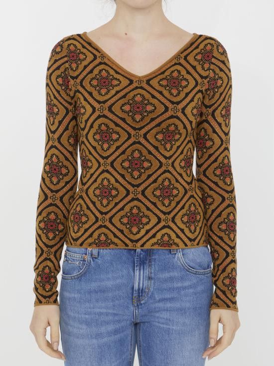 Etro ETRO Women Sweater 11926 BROWN Size M / US 6-8 / IT 42-44 - 1 Thumbnail