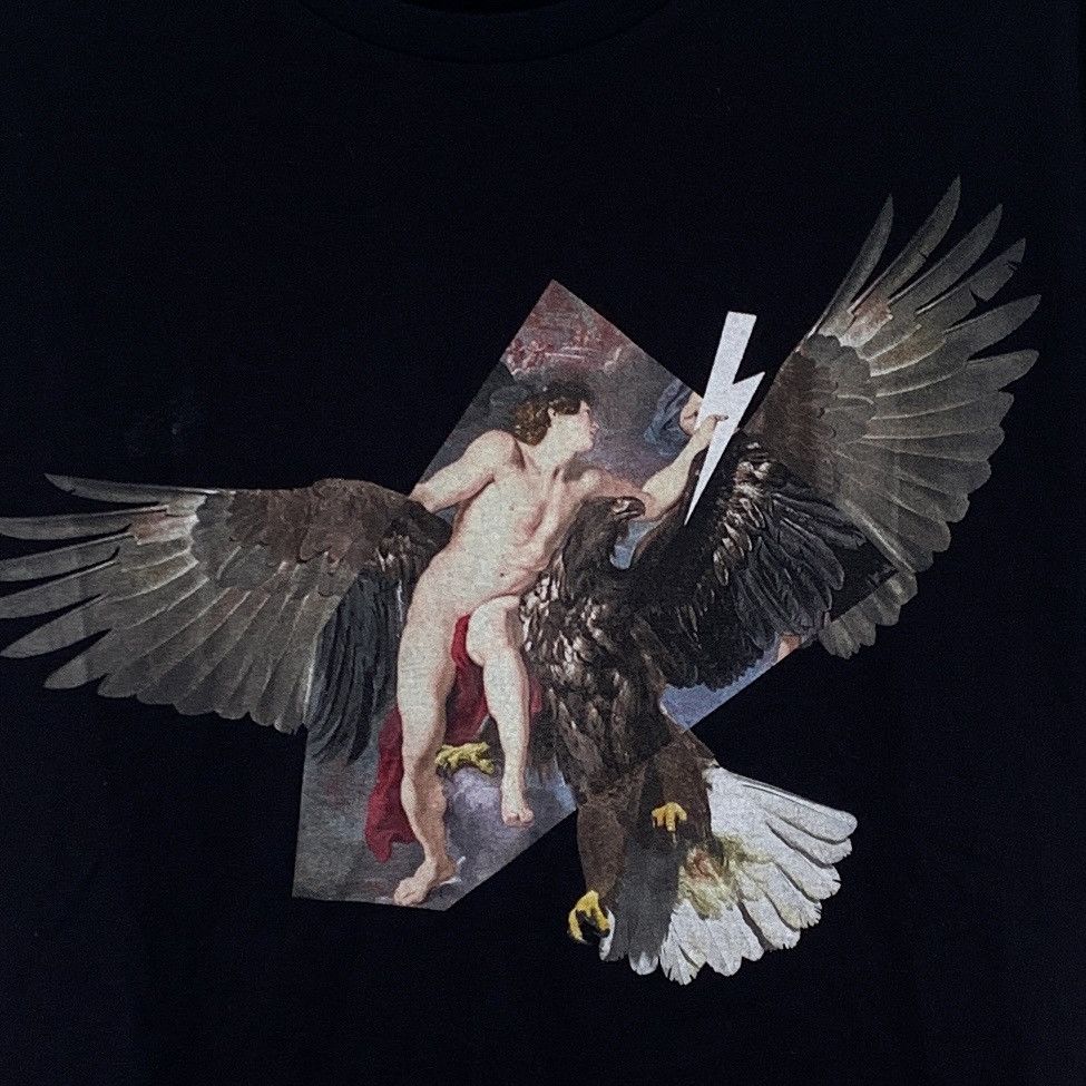Neil Barrett Neil Barrett Angel Eagle Print Short Sleeve T-Shirt K26WX Size US M / EU 48-50 / 2 - 4 Thumbnail
