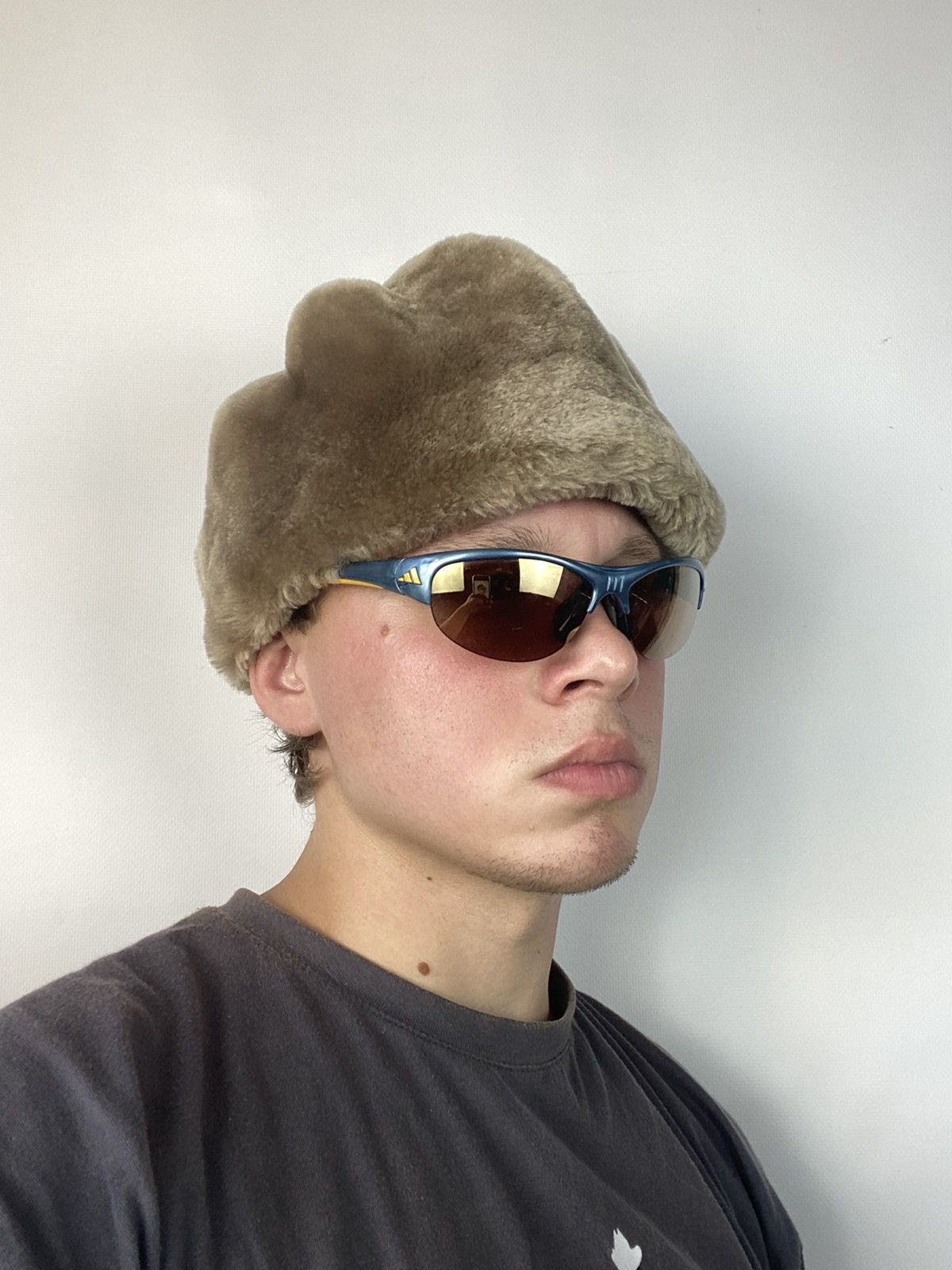 Japanese Brand × Vintage Fur Babushka Style fuzzy Hat Mohair Ushanka Beauty Beast Size ONE SIZE - 2 Thumbnail