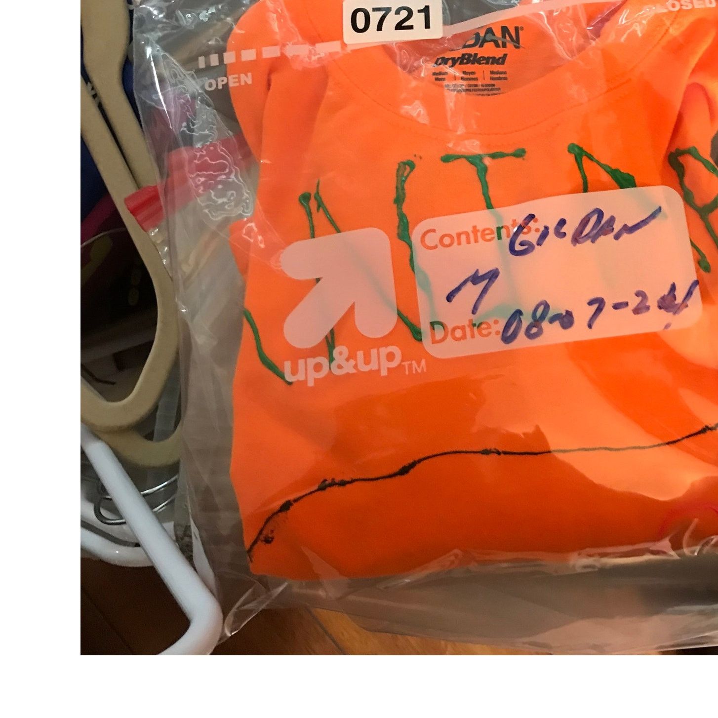 Gildan GILDAN DRYBLEND T-Shirt Men's M Orange Short Sleeve Size US M / EU 48-50 / 2 - 8 Thumbnail