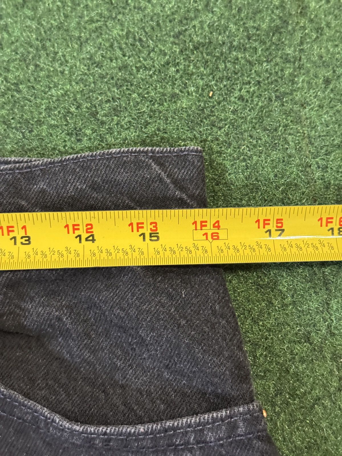 Levi's × Levi's Vintage Clothing × Vintage Vintage 90s Levi’s 550 Relaxed Fit Dark Wash Wide Leg Jeans Size US 32 / EU 48 - 7 Thumbnail