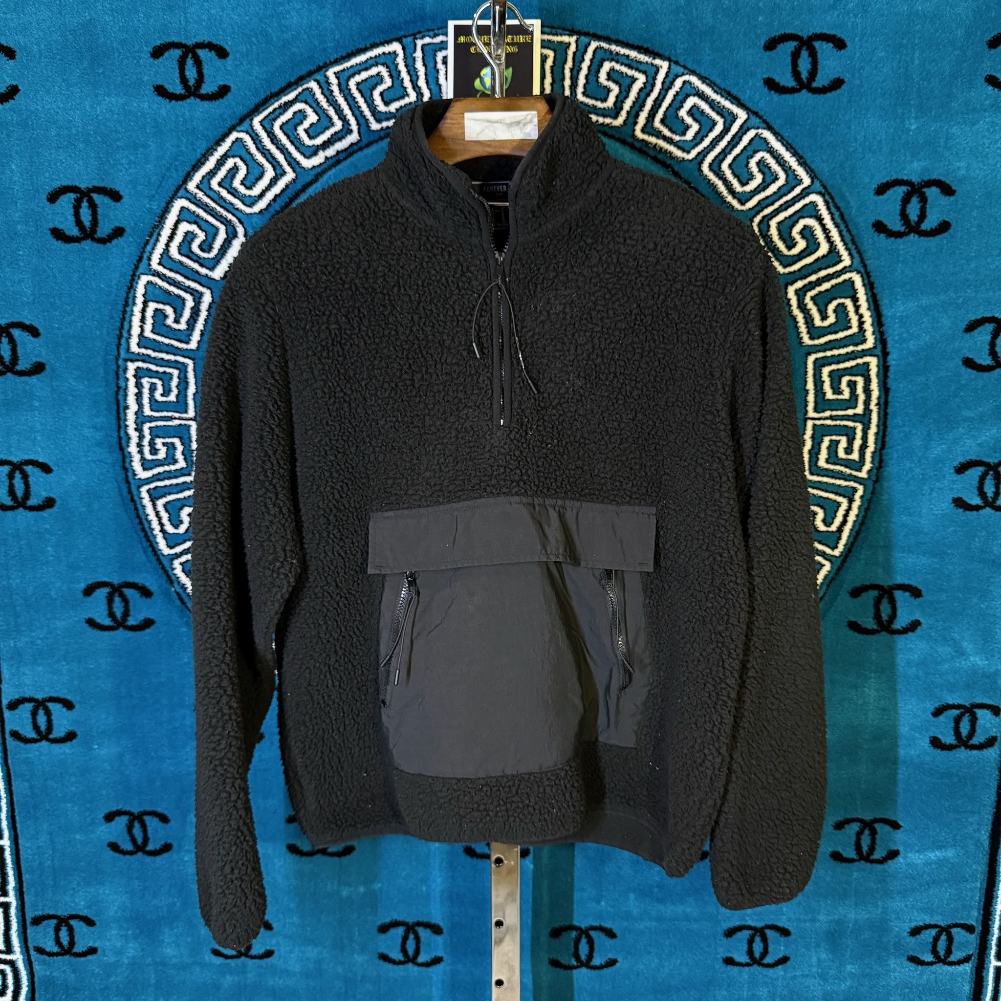 Forever 21 COZY SHERPA POCKET ZIPPERED L/S SWEATER Size US M / EU 48-50 / 2 - 1 Preview