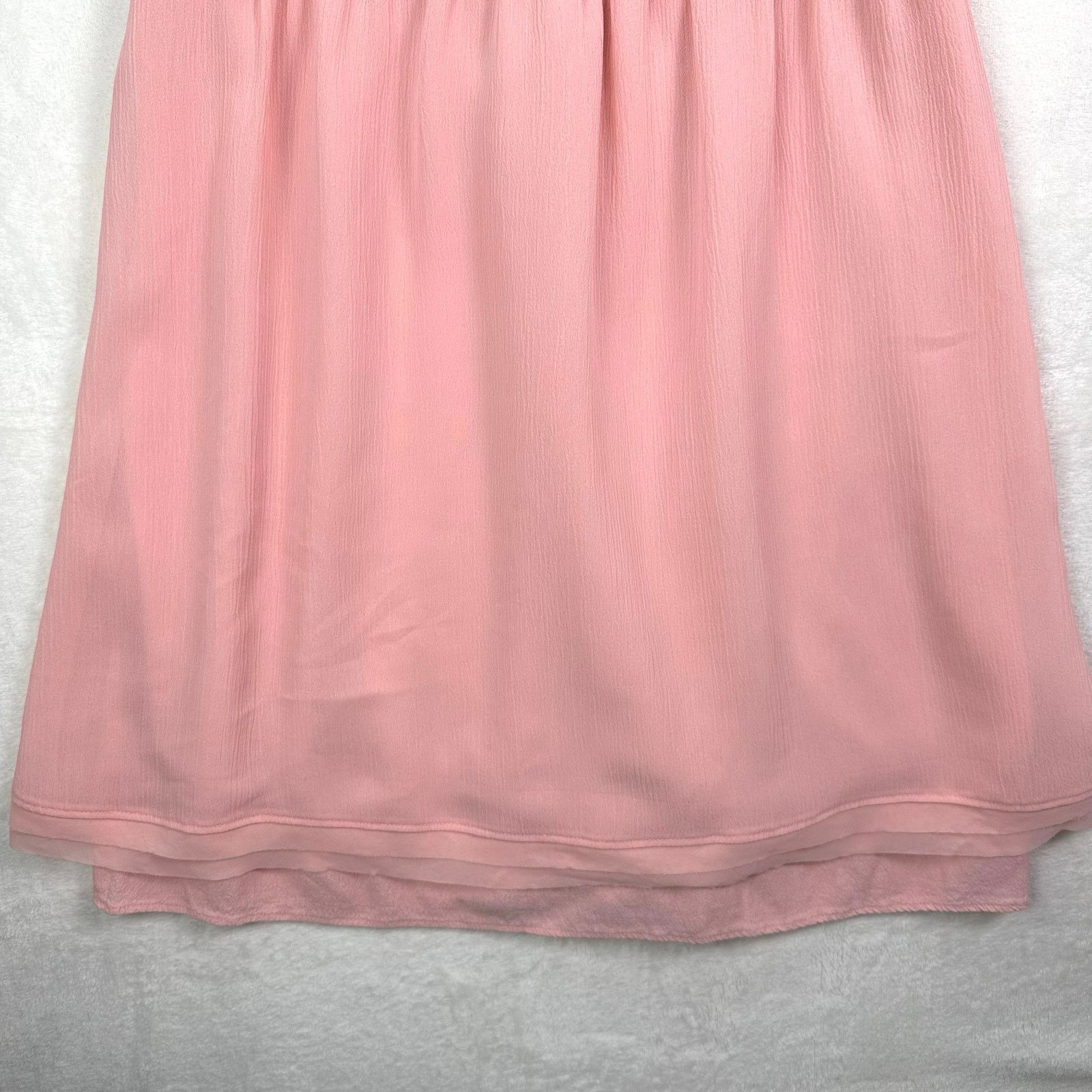 Vera Wang PRINCESS VERA Pink Lace Soft Dress Coquette Romantic Ballet Size S / US 4 / IT 40 - 4 Thumbnail