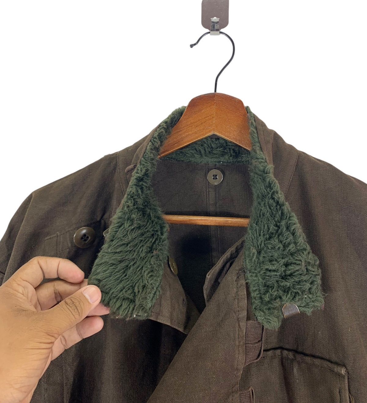 Vintage ⚡️⚡️VINTAGE SWEDISH ARMY MOTORCYCLE BIKERS JACKET C50 Size US L / EU 52-54 / 3 - 8 Thumbnail