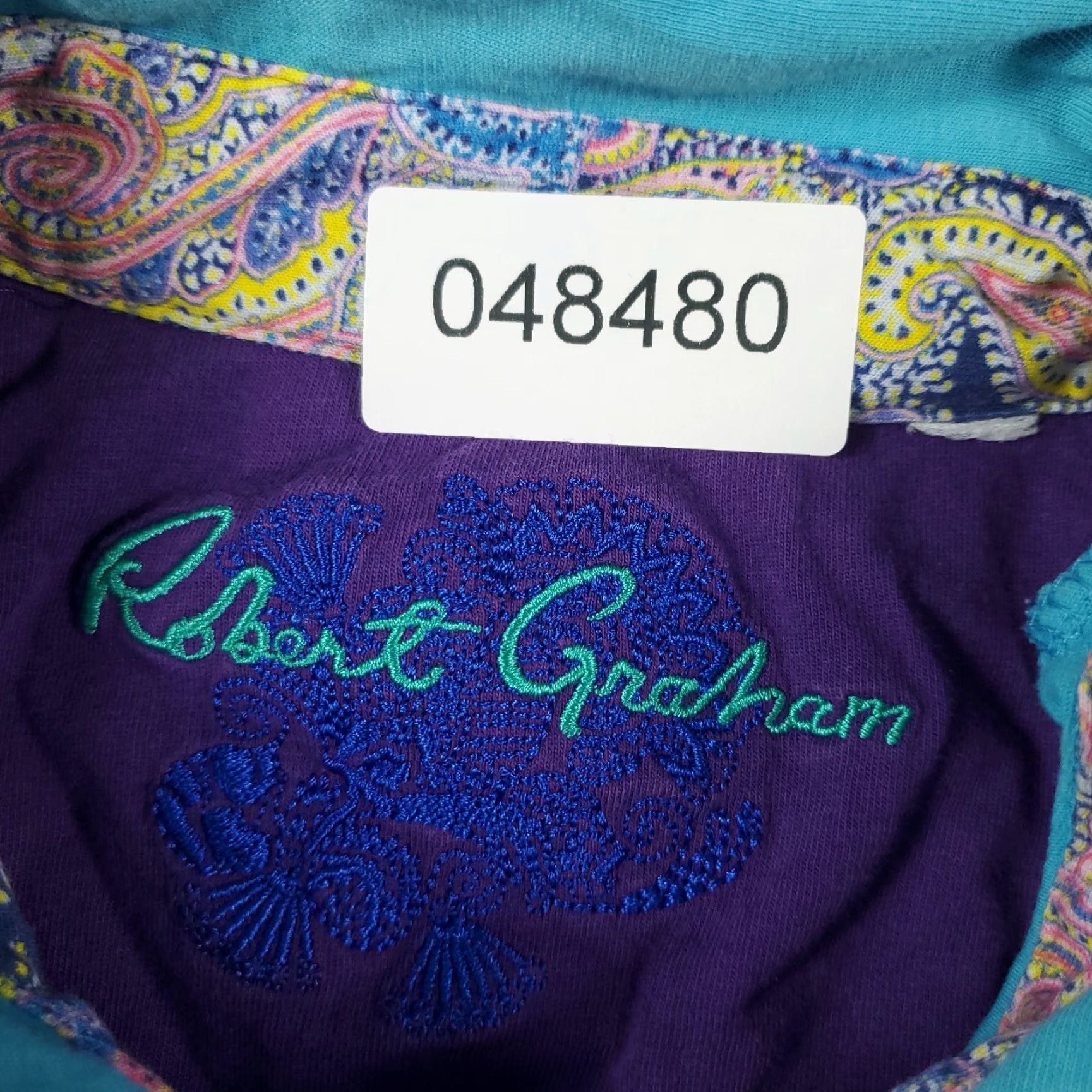 Robert Graham Robert Graham Polo Shirt Mens XL Blue Short Sleeve Casual Activewear Size US XL / EU 56 / 4 - 7 Thumbnail