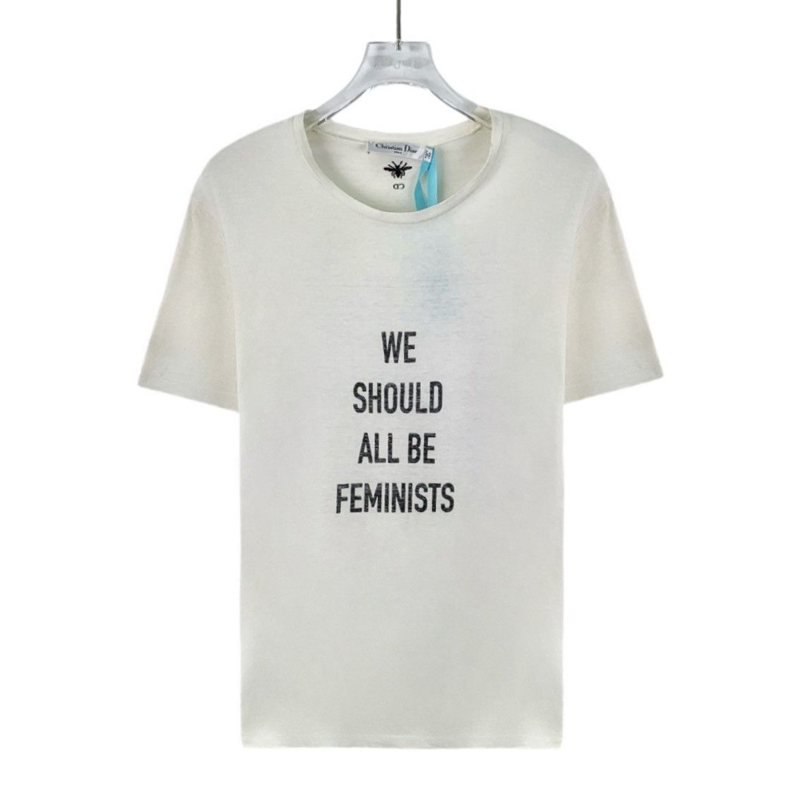 Dior Dior White Letter Print Cotton Short Sleeve T-shirt K26WX Size M / US 6-8 / IT 42-44 - 1 Thumbnail