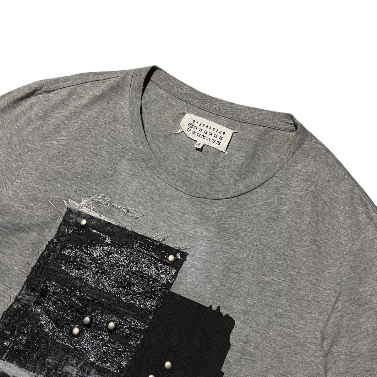 Maison Margiela MAISON MARGIELA ARTISANAL STUDDED PATCHWORK SS SHIRT Size US S / EU 44-46 / 1 - 2 Thumbnail