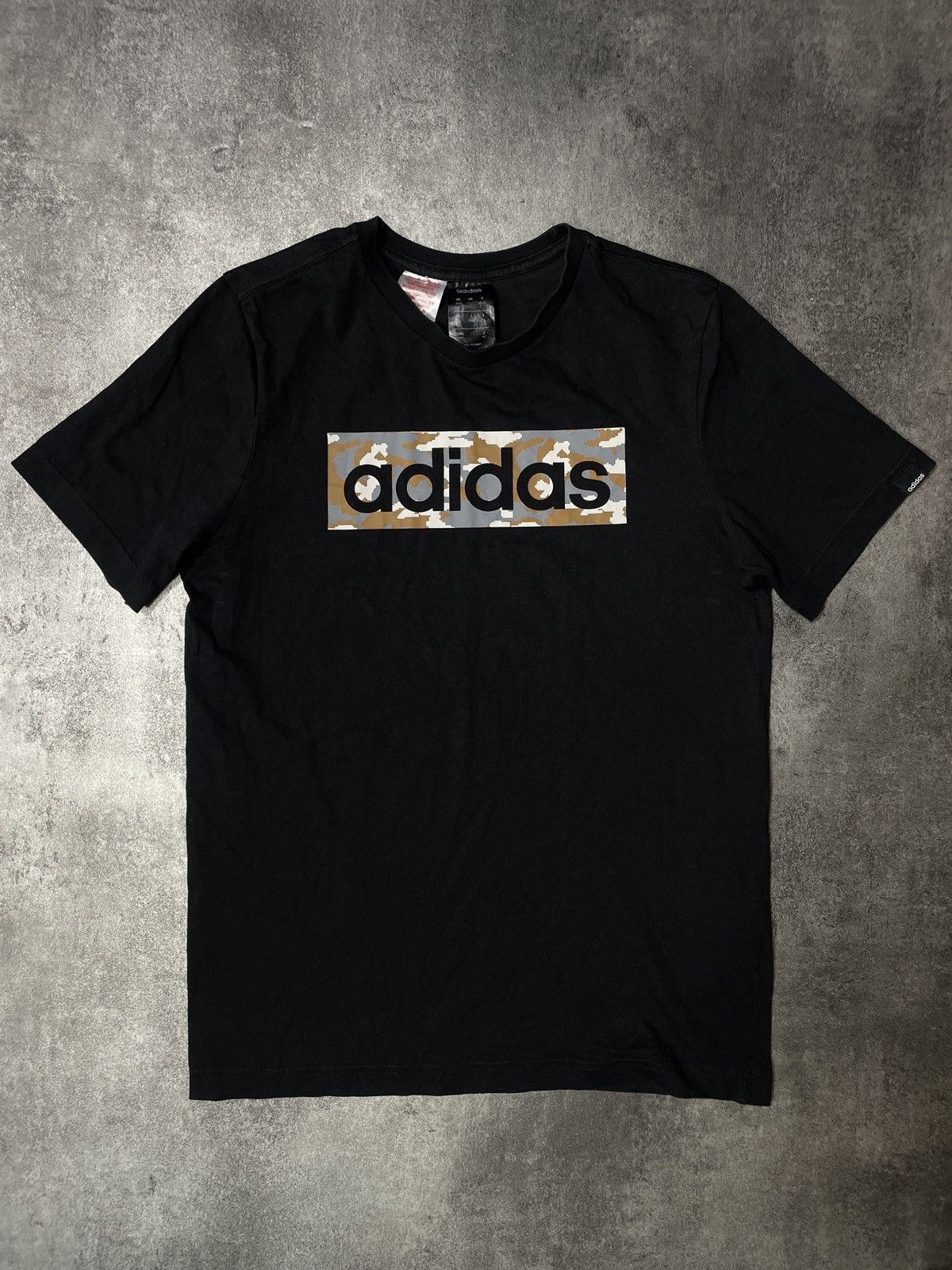 Adidas × Vintage 🔥Offers🔥Adidas Spellout Hype Streetwear Tee Camouflage Size US S / EU 44-46 / 1 - 1 Thumbnail