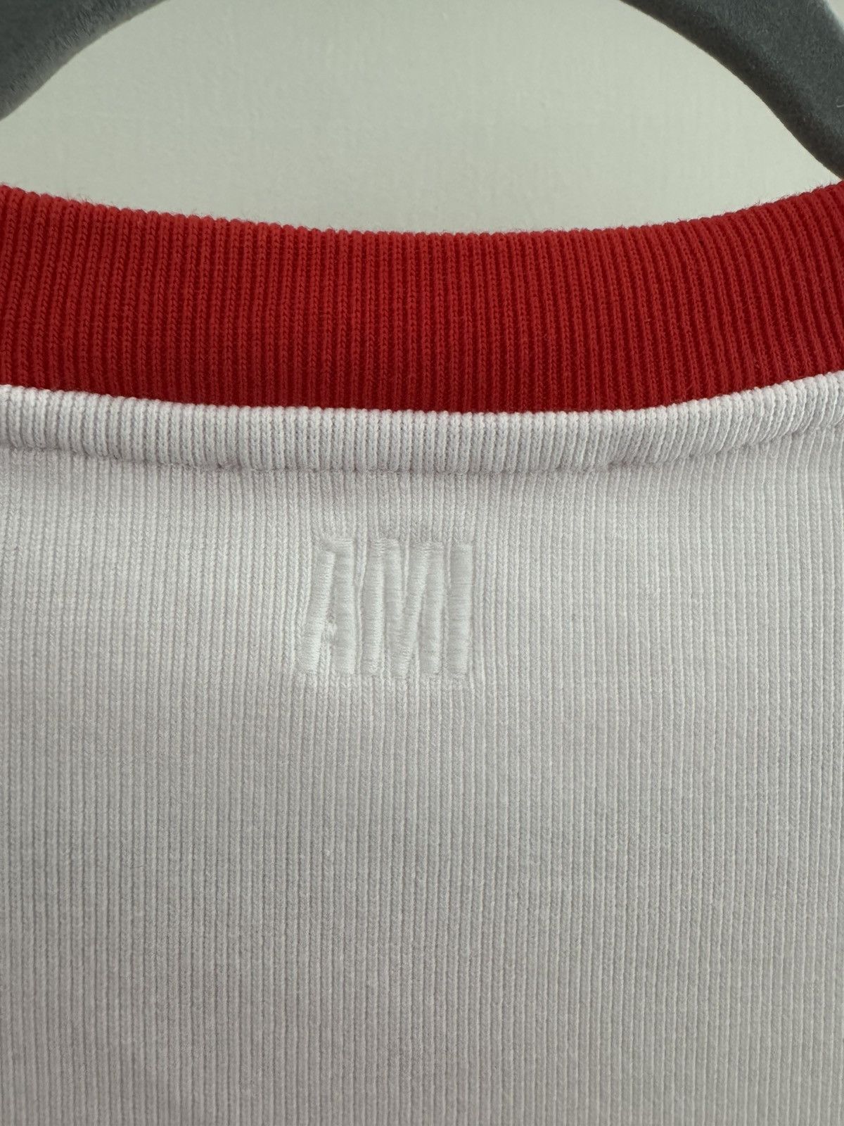 AMI AMI white and red baby tee. Size US XL / EU 56 / 4 - 3 Thumbnail