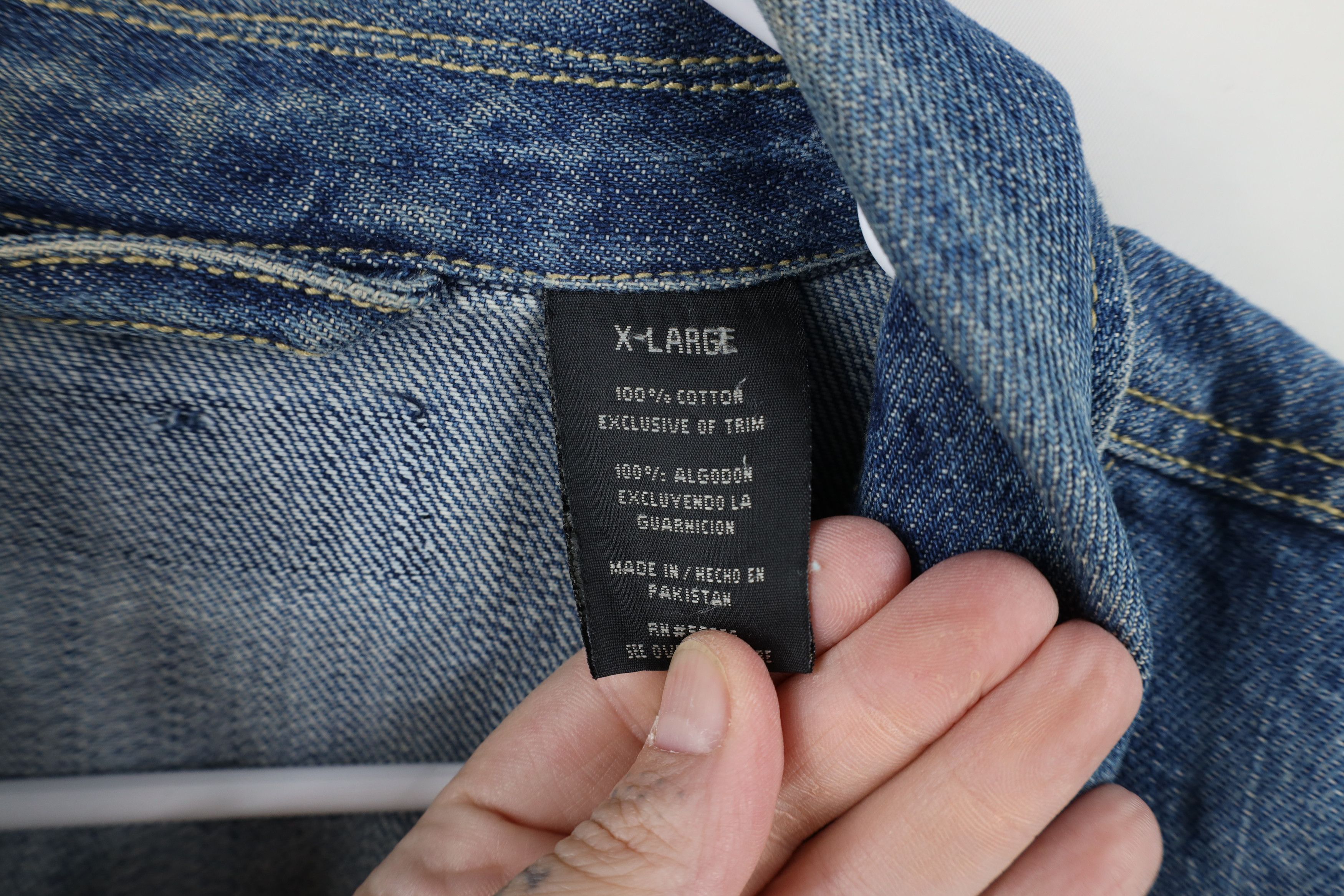 Vintage Vintage 90s Y2K Streetwear Denim Jean Trucker Jacket Blue Size US XL / EU 56 / 4 - 9 Thumbnail