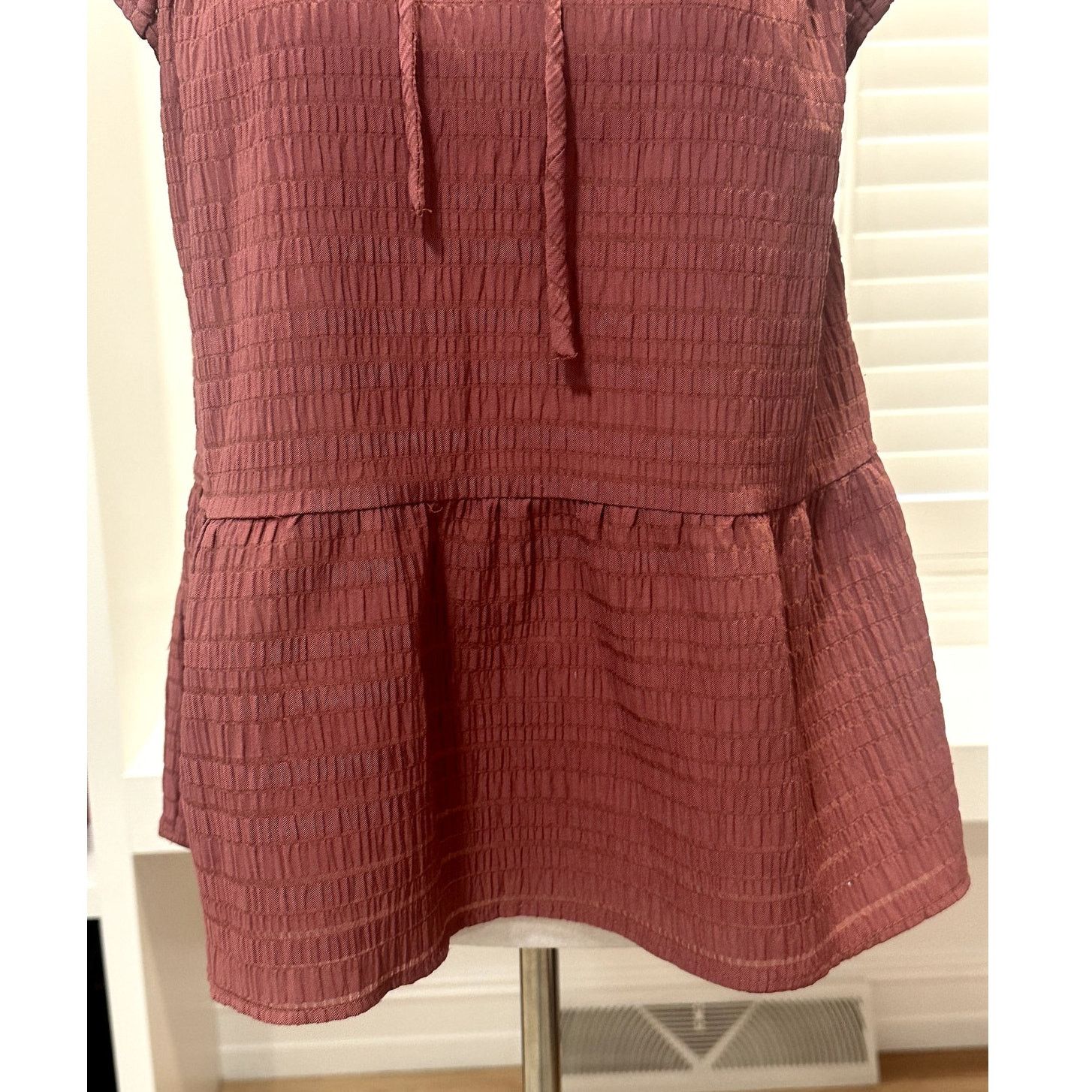 Loft Loft Sleeveless V Neck Textured Blush Rose Pink Blouse XS Size XS / US 0-2 / IT 36-38 - 4 Thumbnail