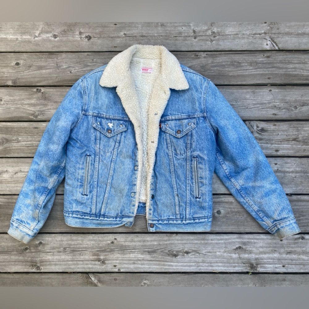 Vintage levis sherpa jacket sales