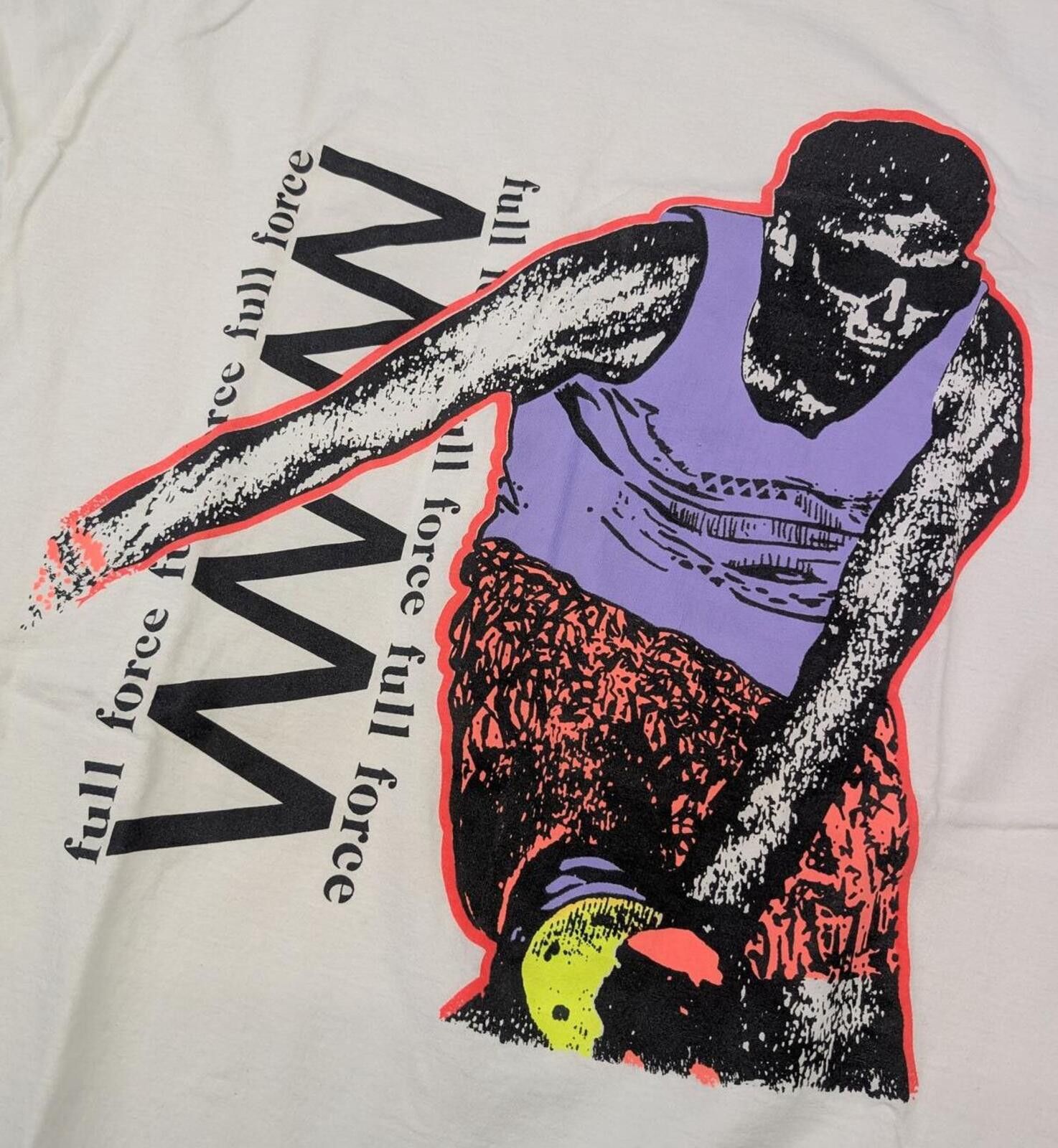 Vintage Vintage 90s Full Force Roller Blading Equipment T-shirt Size US L / EU 52-54 / 3 - 2 Thumbnail