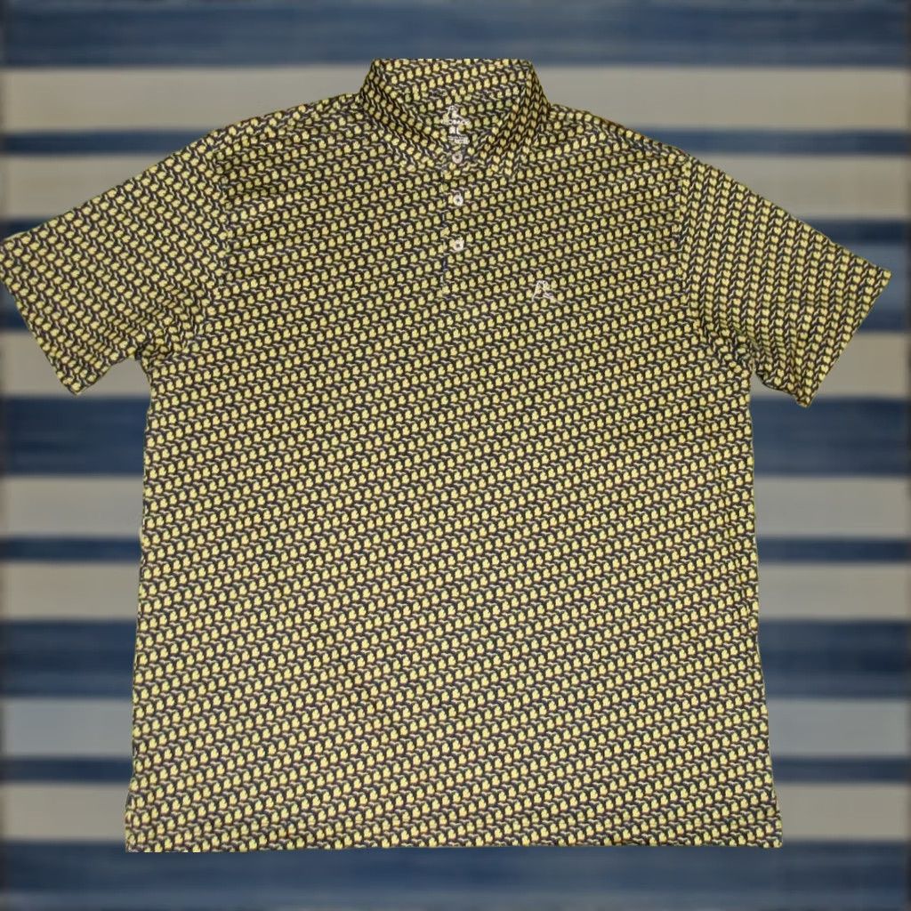 Vintage RHOBACK The Mitten Navy Blue Michigan Polo Shirt XL Mens Polo Navy Blue Michigan XL Size US XL / EU 56 / 4 - 1 Thumbnail