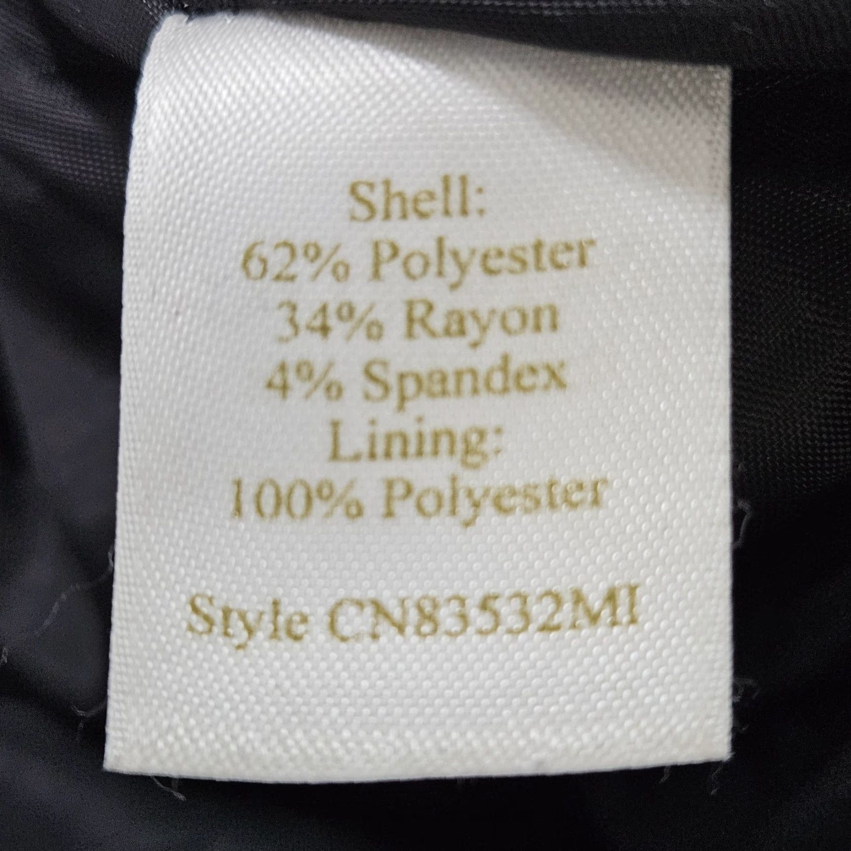 Vintage Caslon Black Dress Sleeveless Midi Sheath Lined Back Zip Side Slits Stretch 8 Size M / US 6-8 / IT 42-44 - 4 Thumbnail
