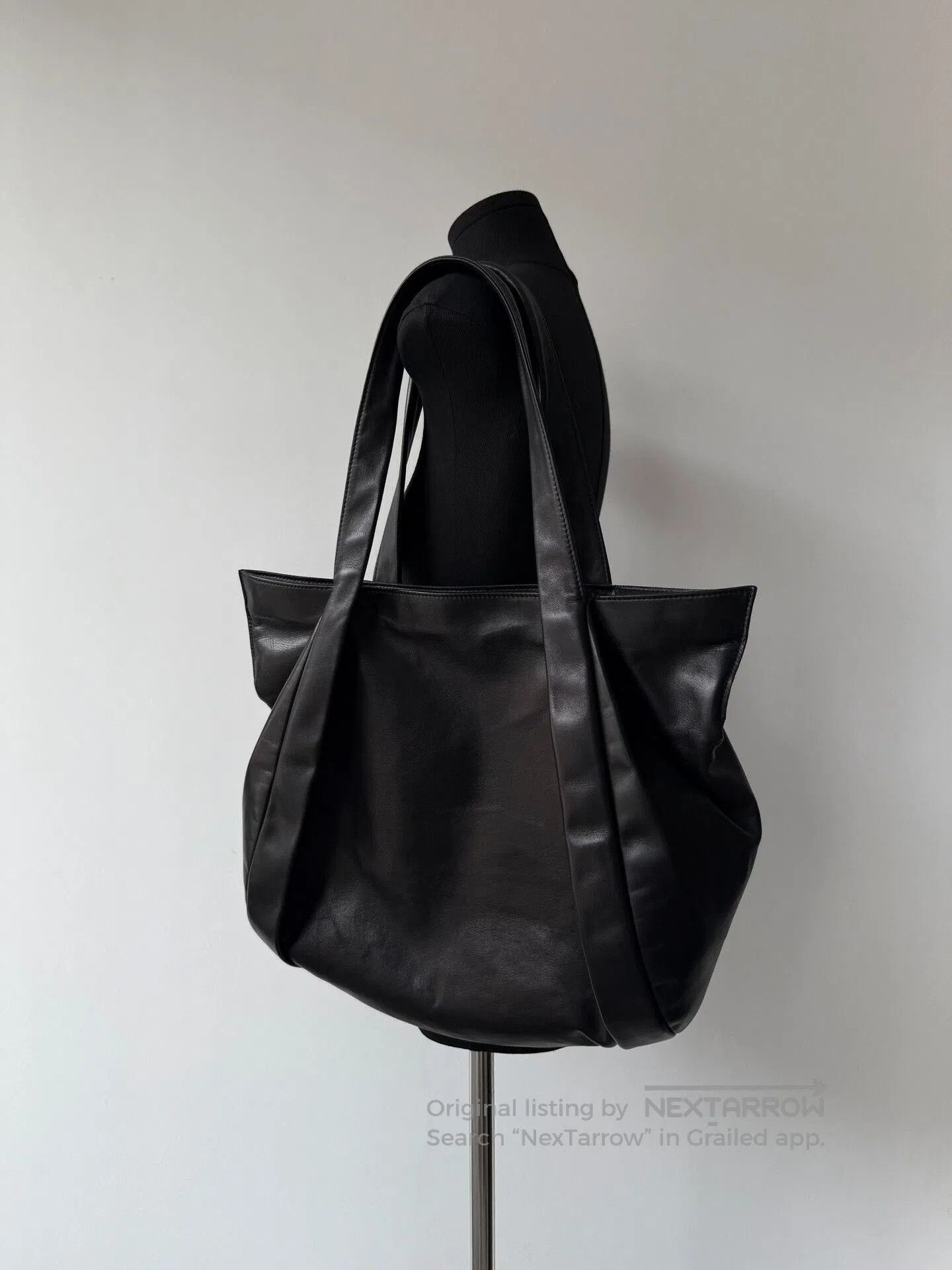 Yohji Yamamoto Yohji Yamamoto Femme Black Leather Bag. Size ONE SIZE - 3 Thumbnail