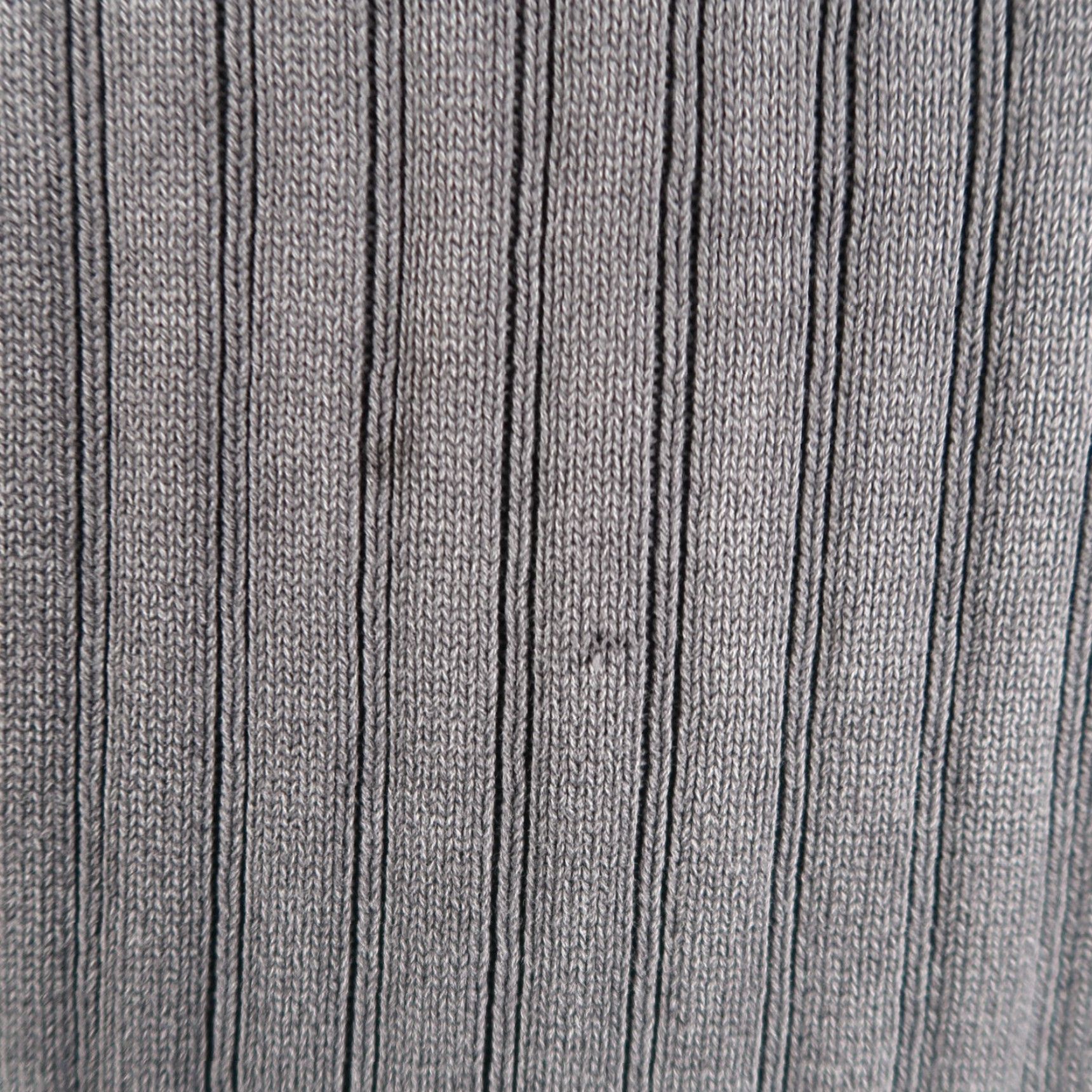 Vintage Hathaway Sweater Mens Large Gray 1/4 Zip Mock Neck Ribbed Cotton Pullover Thick Casual Classic Pullover Mens Regular L Gray Zipper Knit Ribbed Cotton Size US L / EU 52-54 / 3 - 3 Thumbnail