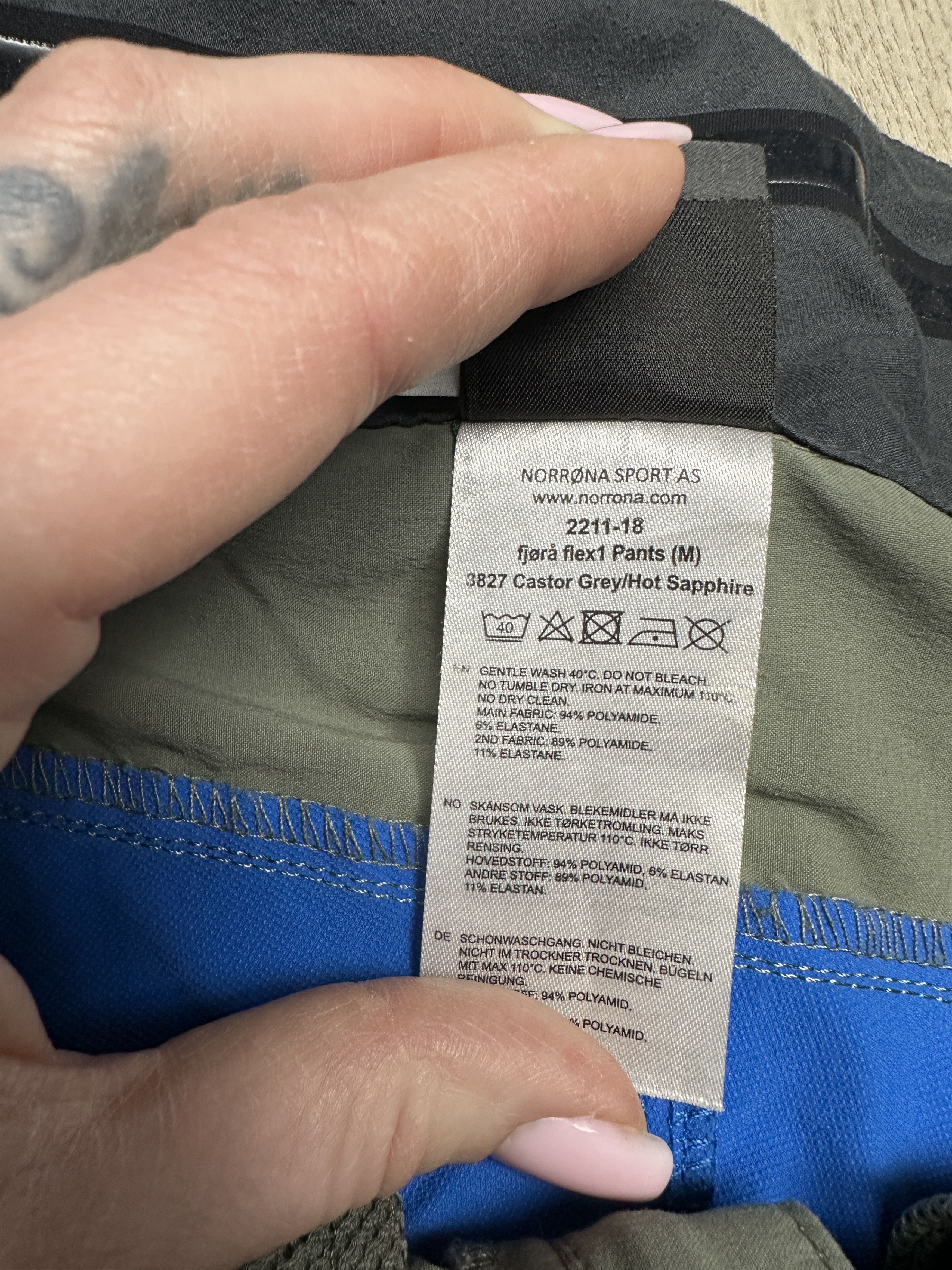 Norrona Norrona Fjora Flex1 Mens Outdoor Trekking Pants Size US 32 / EU 48 - 6 Thumbnail