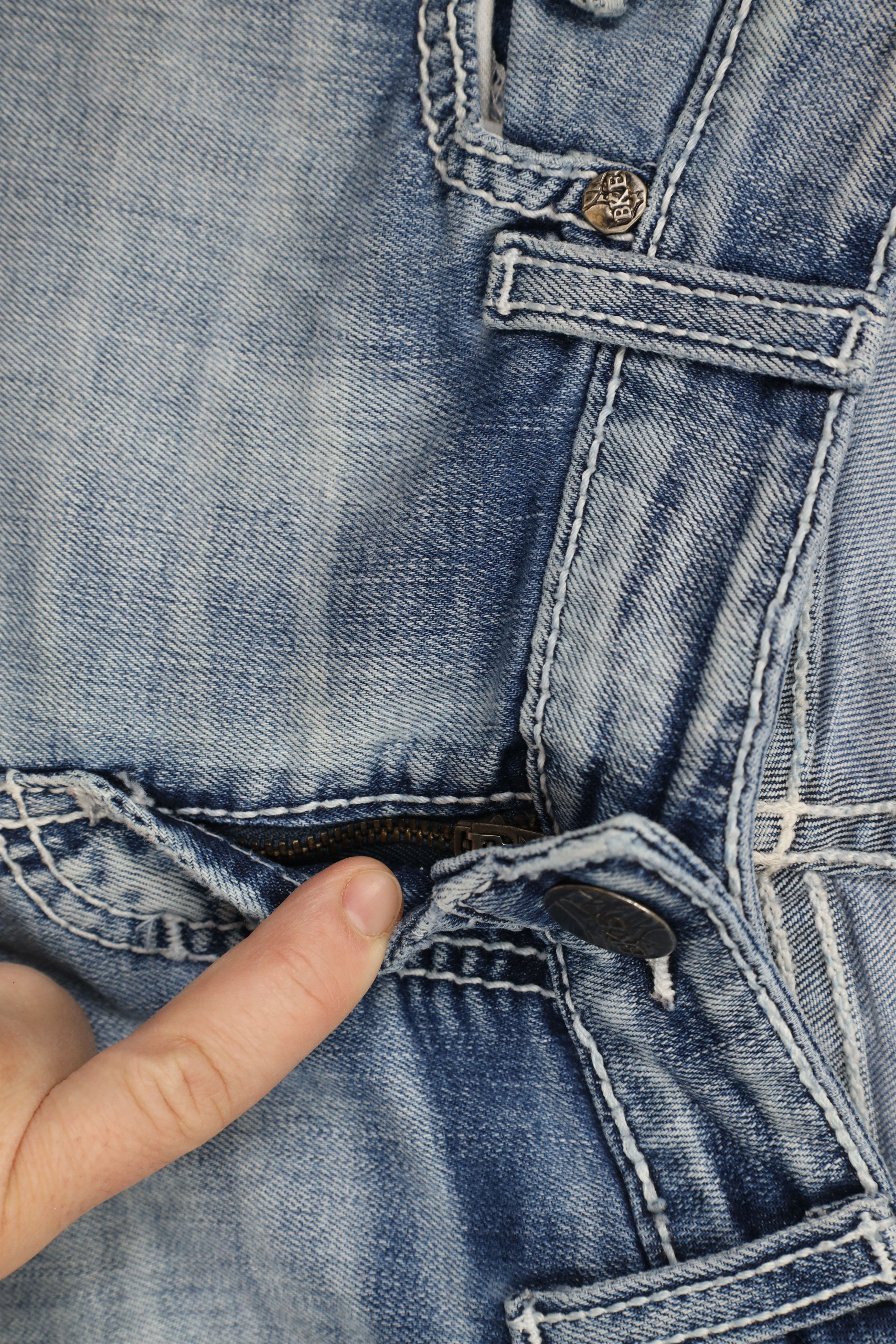 Vintage Buckle BKE Stretch Sabrina Bootcut Denim Jeans Blue Size 30" / US 8 / IT 44 - 6 Thumbnail