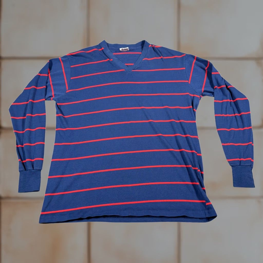 Penn VINTAGE Towncraft Shirt Adult LARGE Blue Red Striped Penn Prest 60s Shirt Mens Large Blue Red Striped 60s Size US L / EU 52-54 / 3 - 1 Thumbnail