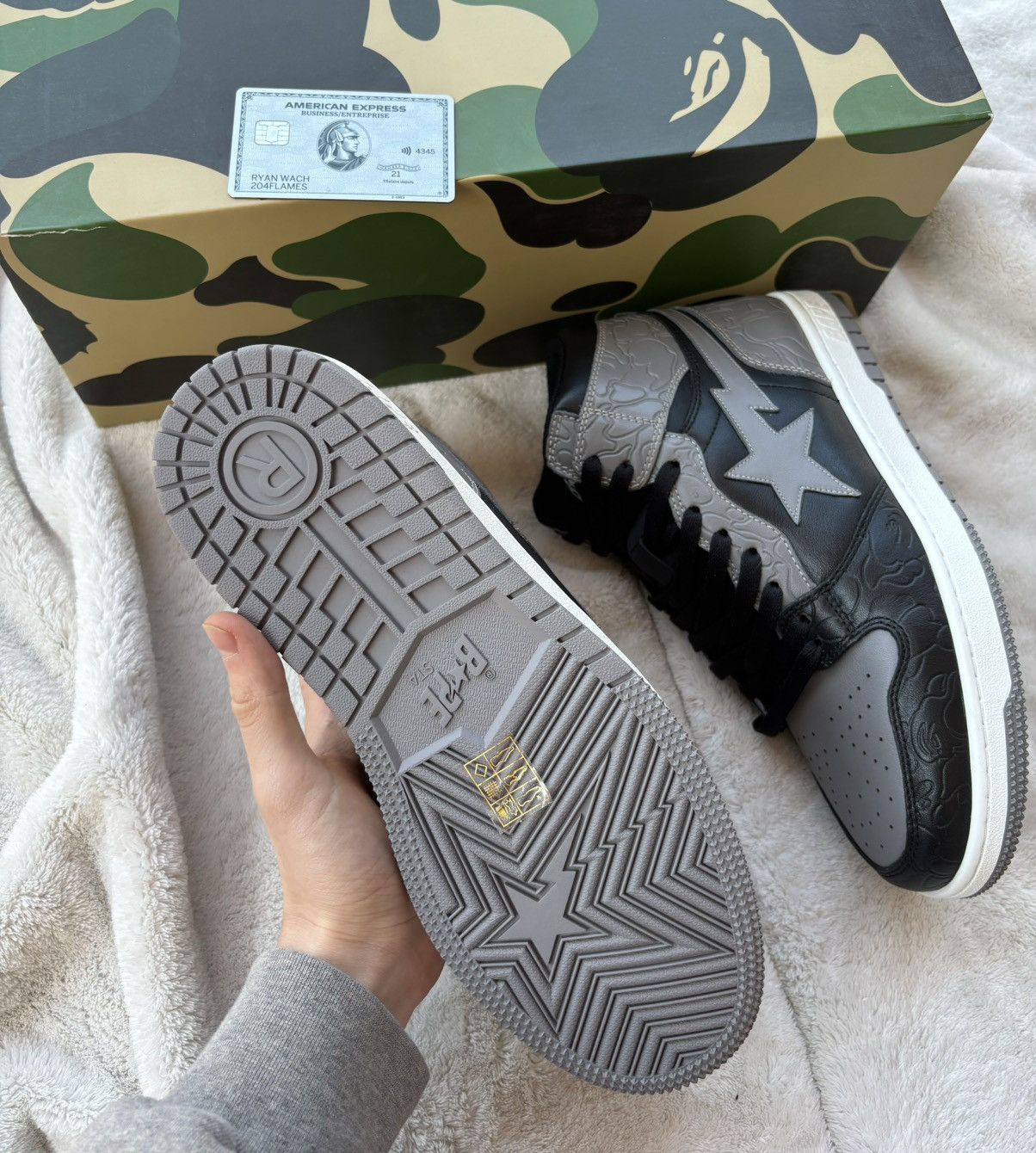 Bape Bape Sta Court Shadow High Sneakers Size US 12 / EU 45 - 4 Thumbnail