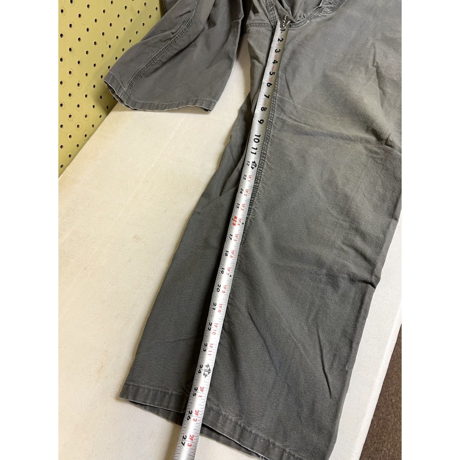 Carhartt VINTAGE Carhartt B151 Carpenter Work Pants Mens 36x28 Gray Cotton Straight Leg Casual Workwear Flags Logo Size US 36 / EU 52 - 5 Thumbnail