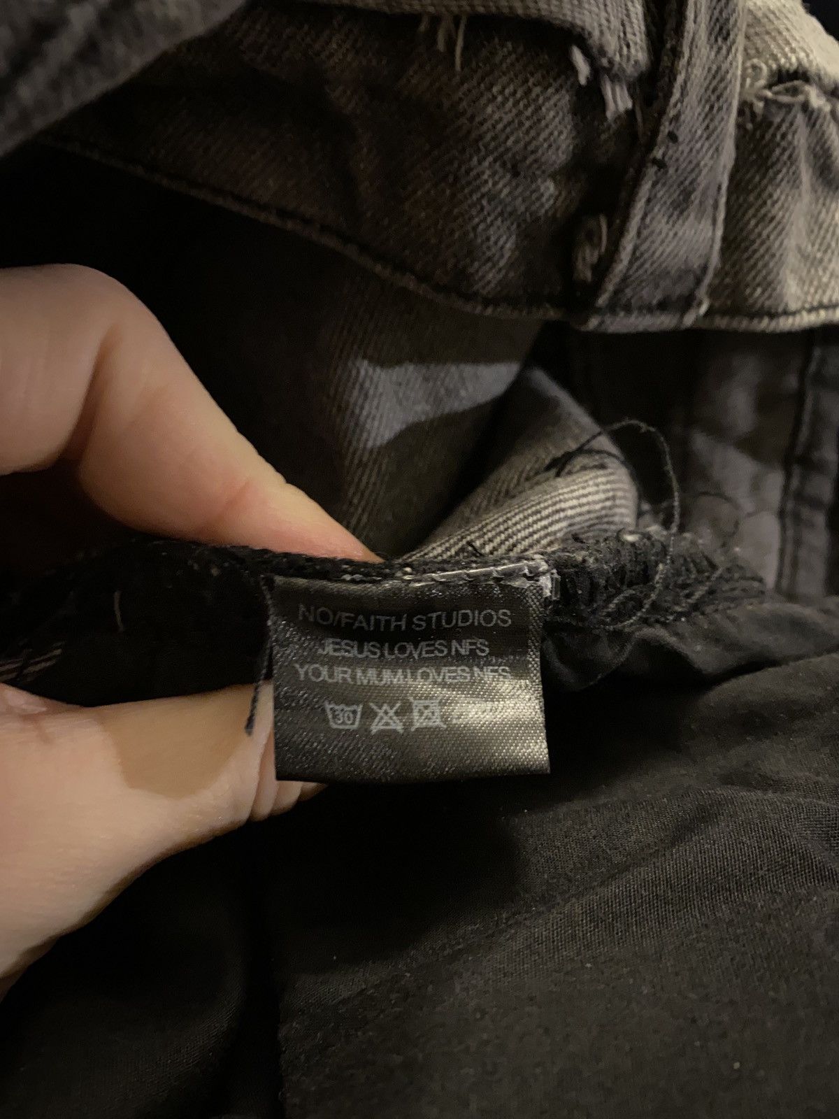 NO/FAITH STUDIOS FLARED DENIM 005 NO/FAITH STUDIOS FLARED DENIM 005