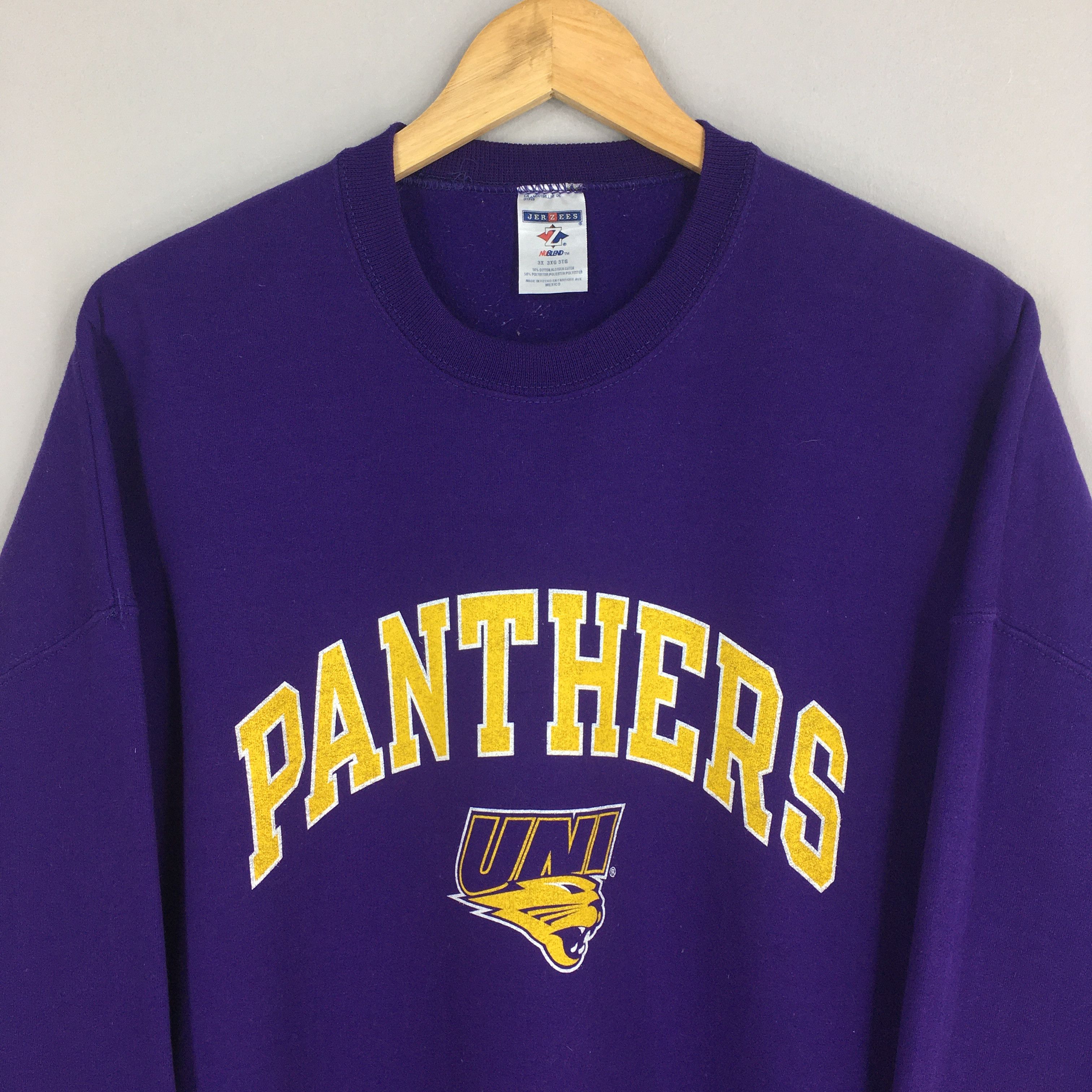 Jerzees Vintage Northern Iowa Panthers Football Sweatshirt 3XL Size US XXL / EU 58 / 5 - 2 Thumbnail