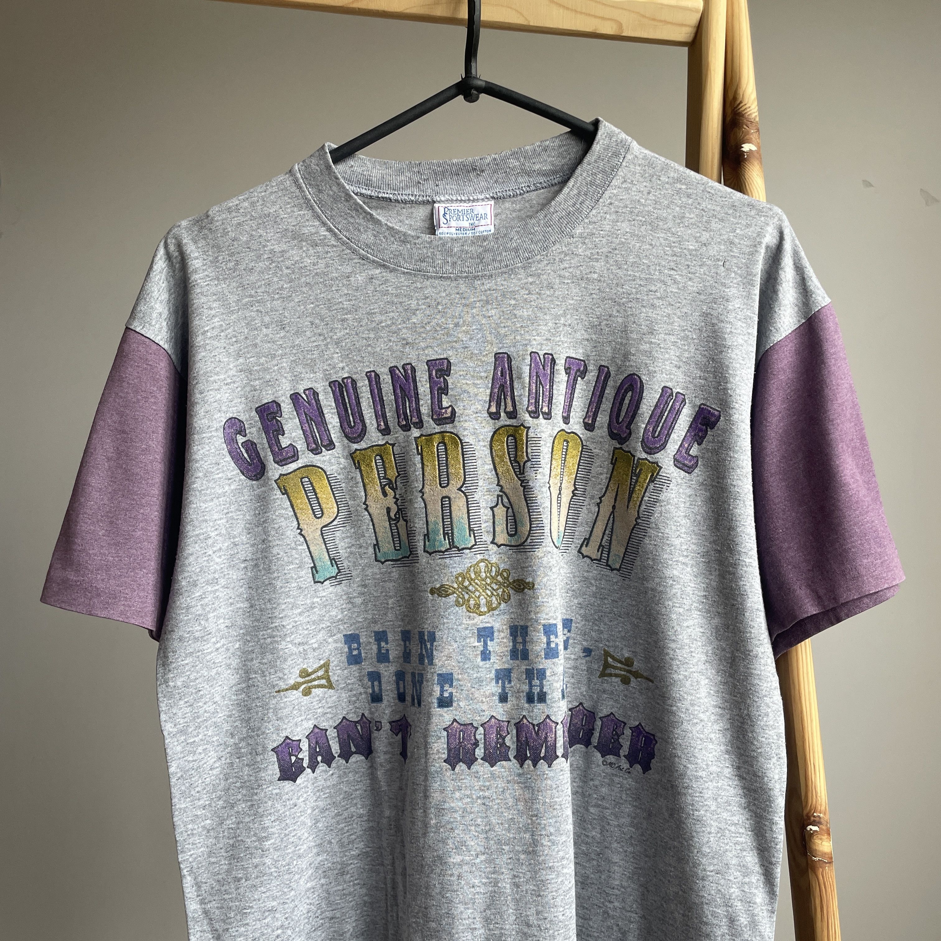 Vintage Genuine Antique Person Vintage 90's Made In USA T-Shirt Size US M / EU 48-50 / 2 - 3 Thumbnail