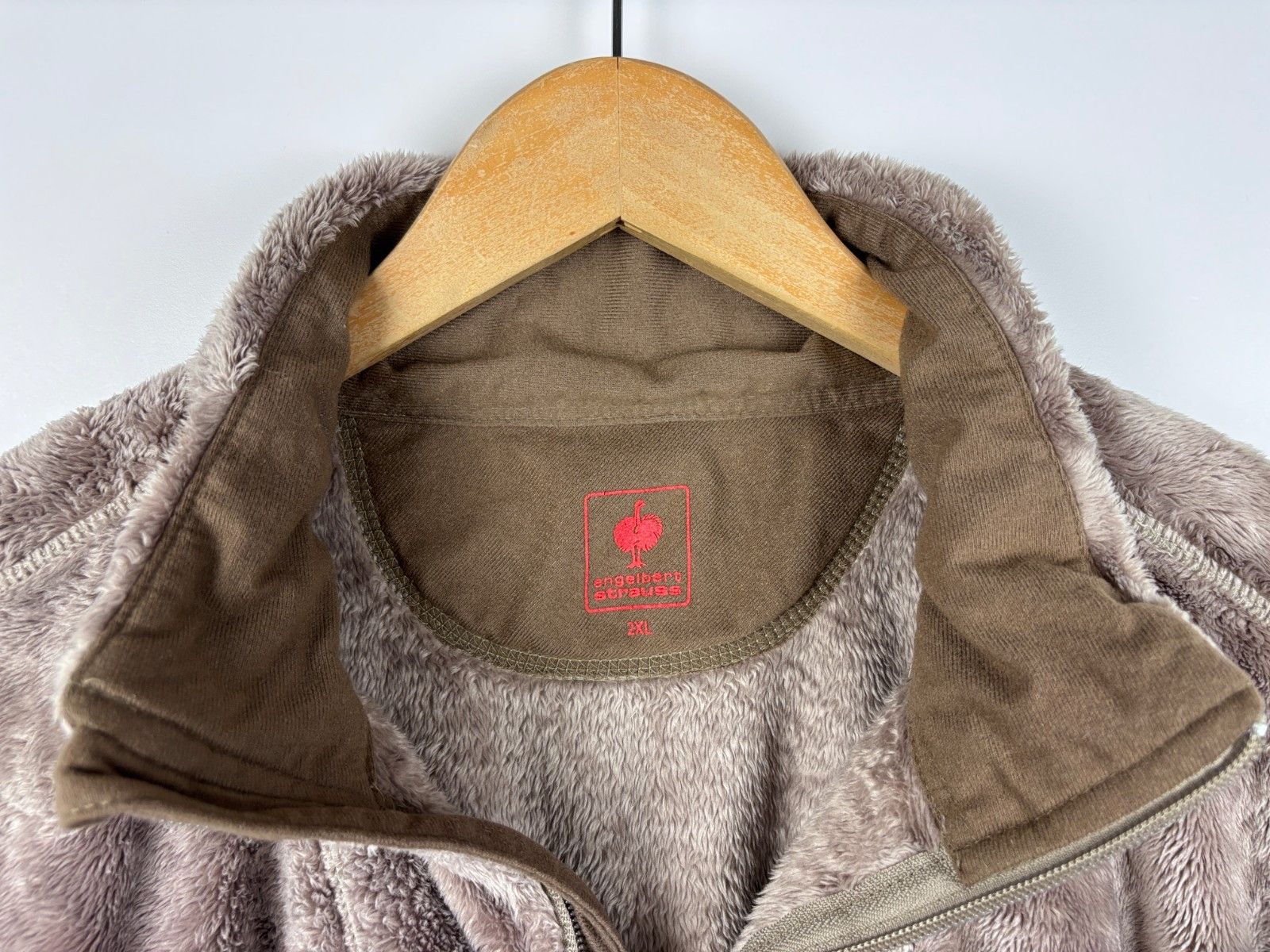 Other Engelbert Strauss Zip Fleece Pullover Sweater Brown 2XL Size US XXL / EU 58 / 5 - 8 Thumbnail