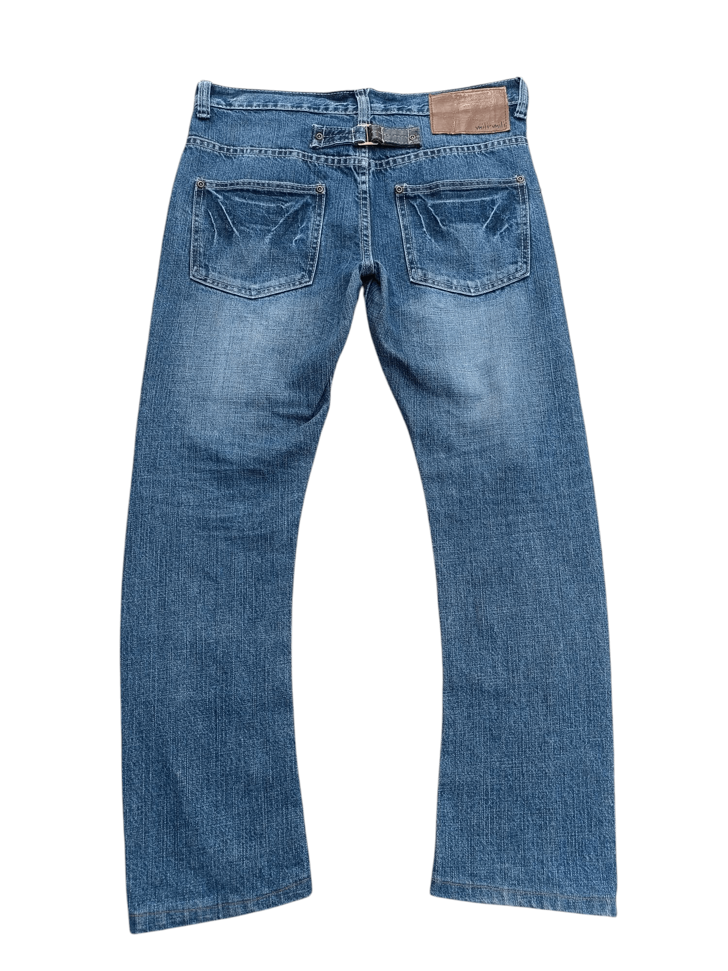 Japanese Brand Japanese Brand Mili Mili Whiskers Faded & Buckle Jeans E231 Size US 32 / EU 48 - 6 Thumbnail
