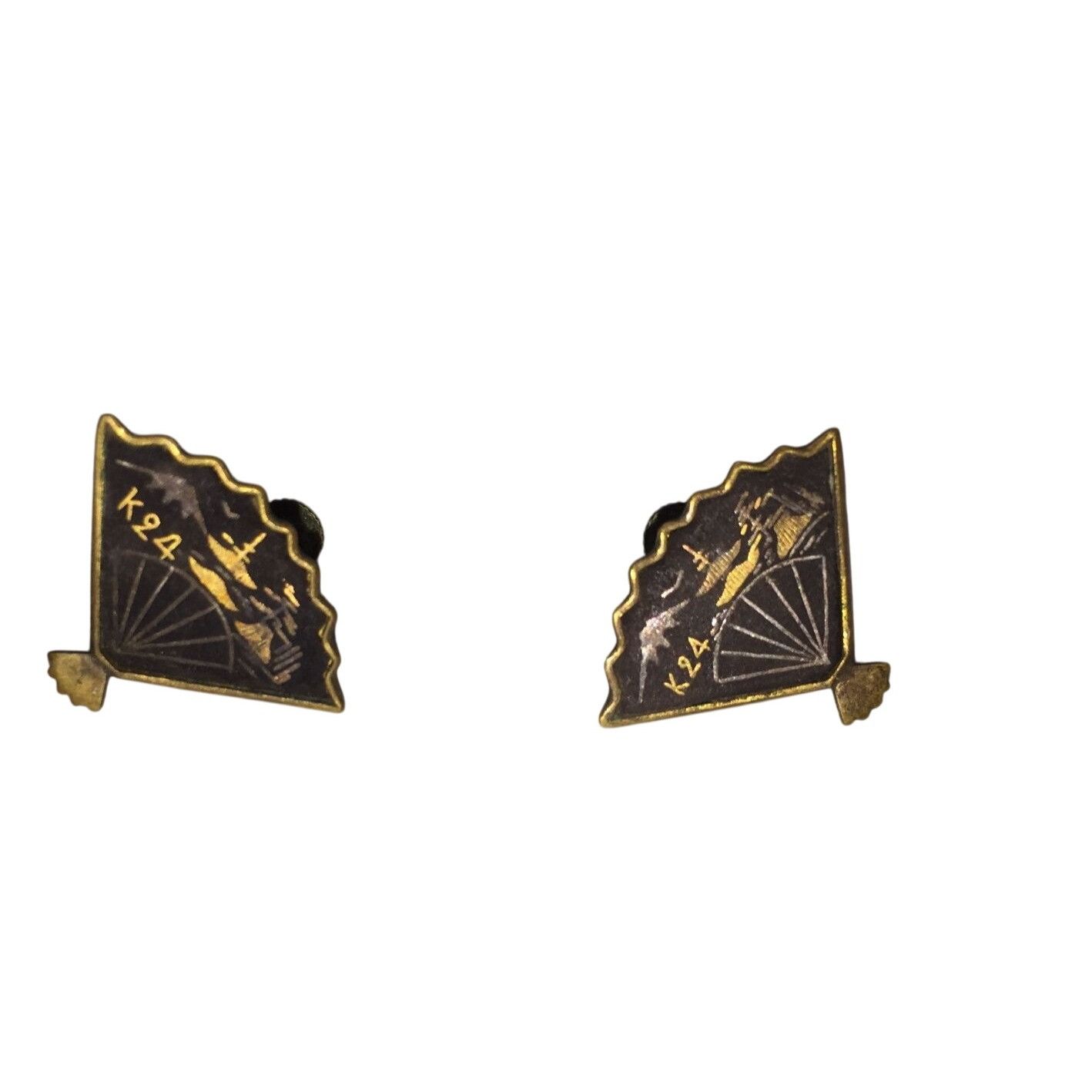 Other Vintage Women's Japanese Damascene fan K24 Gold Tone Screw B Size ONE SIZE - 2 Thumbnail