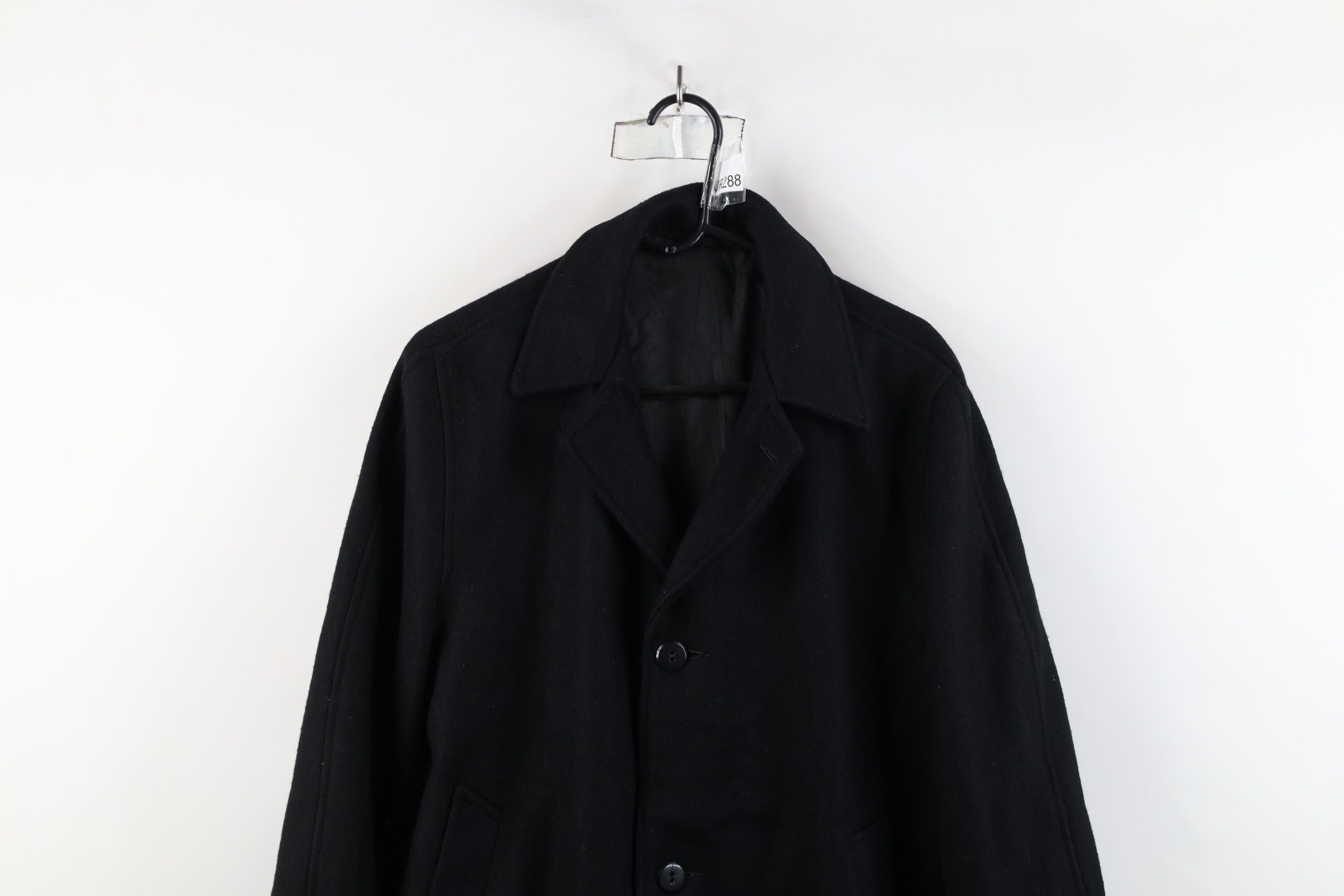 Vintage Vintage 50s Rockabilly Full Button Overcoat Jacket Black USA Size US XXL / EU 58 / 5 - 2 Thumbnail
