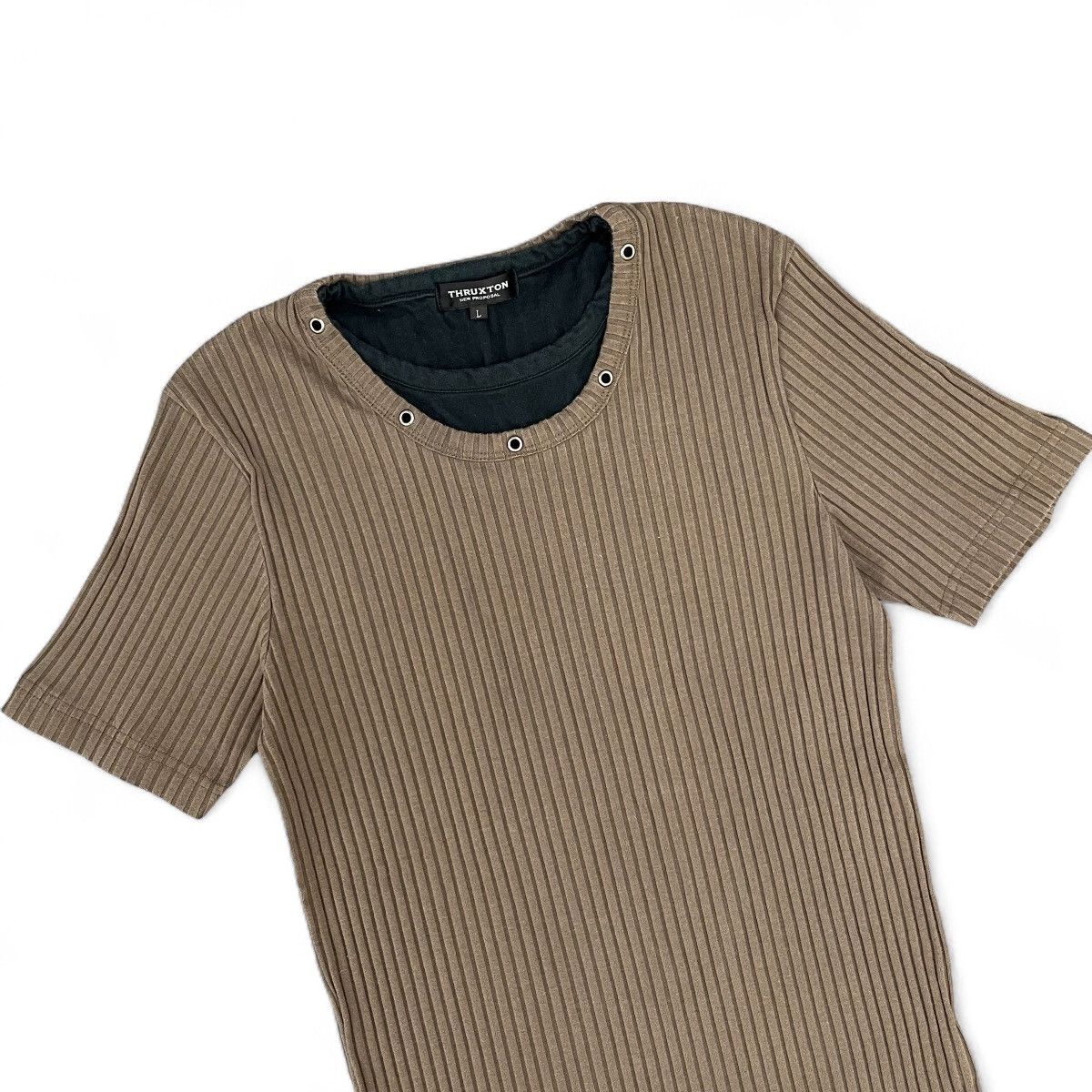 Japanese Brand Thruxton Pleated Textured Japanese Tee Issey Style Size US M / EU 48-50 / 2 - 2 Thumbnail