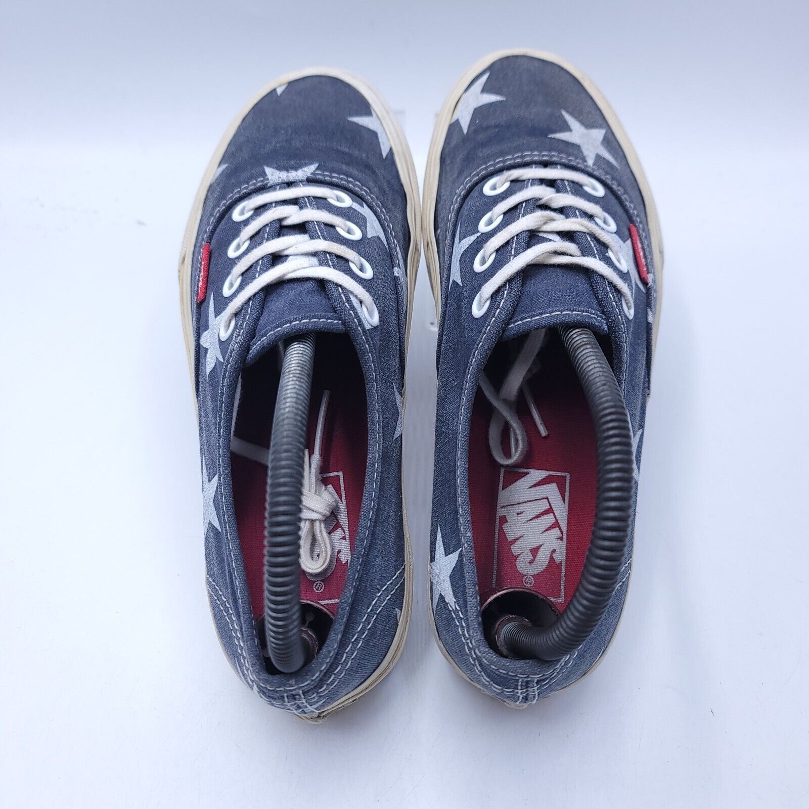 Vans Vans Off the Wall Shoe Women Size 7 Mens 5.5 TB9C Blue White Size US 7 / IT 37 - 4 Thumbnail