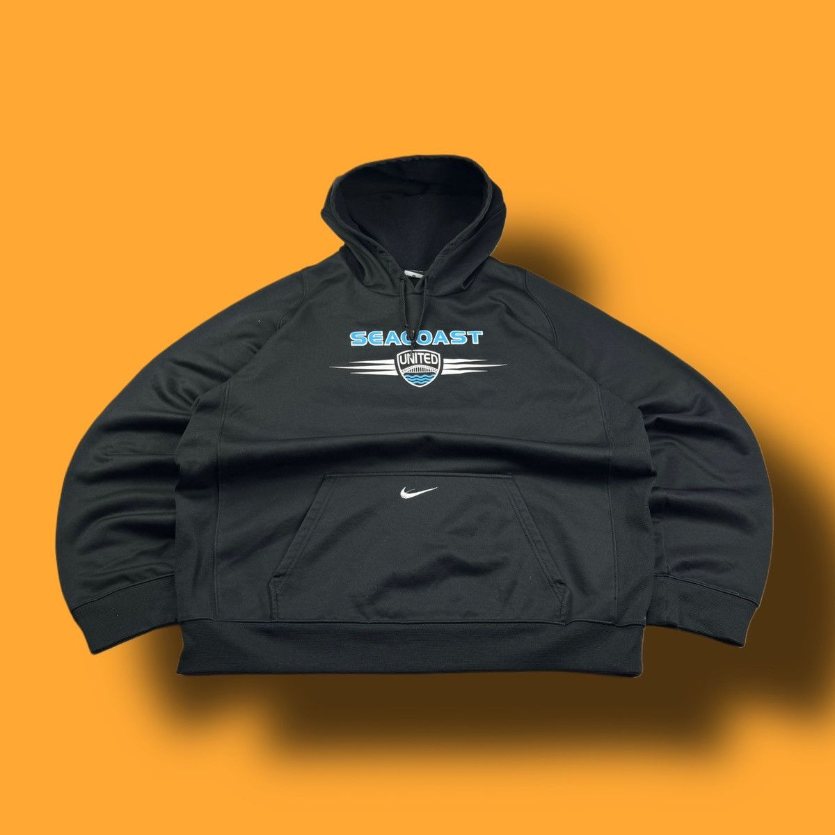 Nike × Vintage NIKE VINTAGE CENTER LOGO OVERSIZE BOXY HOODIE Size US XL / EU 56 / 4 - 1 Thumbnail