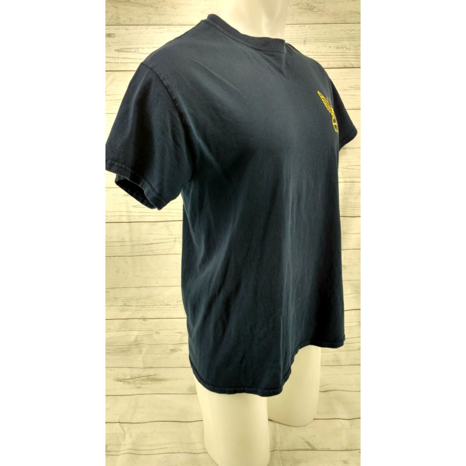 Jerzees Don't Tread on Me T-Shirt Blue Medium Jerzees Cotton Short Sleeve Mens Shirt Rattlesnake Liberty or Death Gadsden Size US M / EU 48-50 / 2 - 5 Thumbnail
