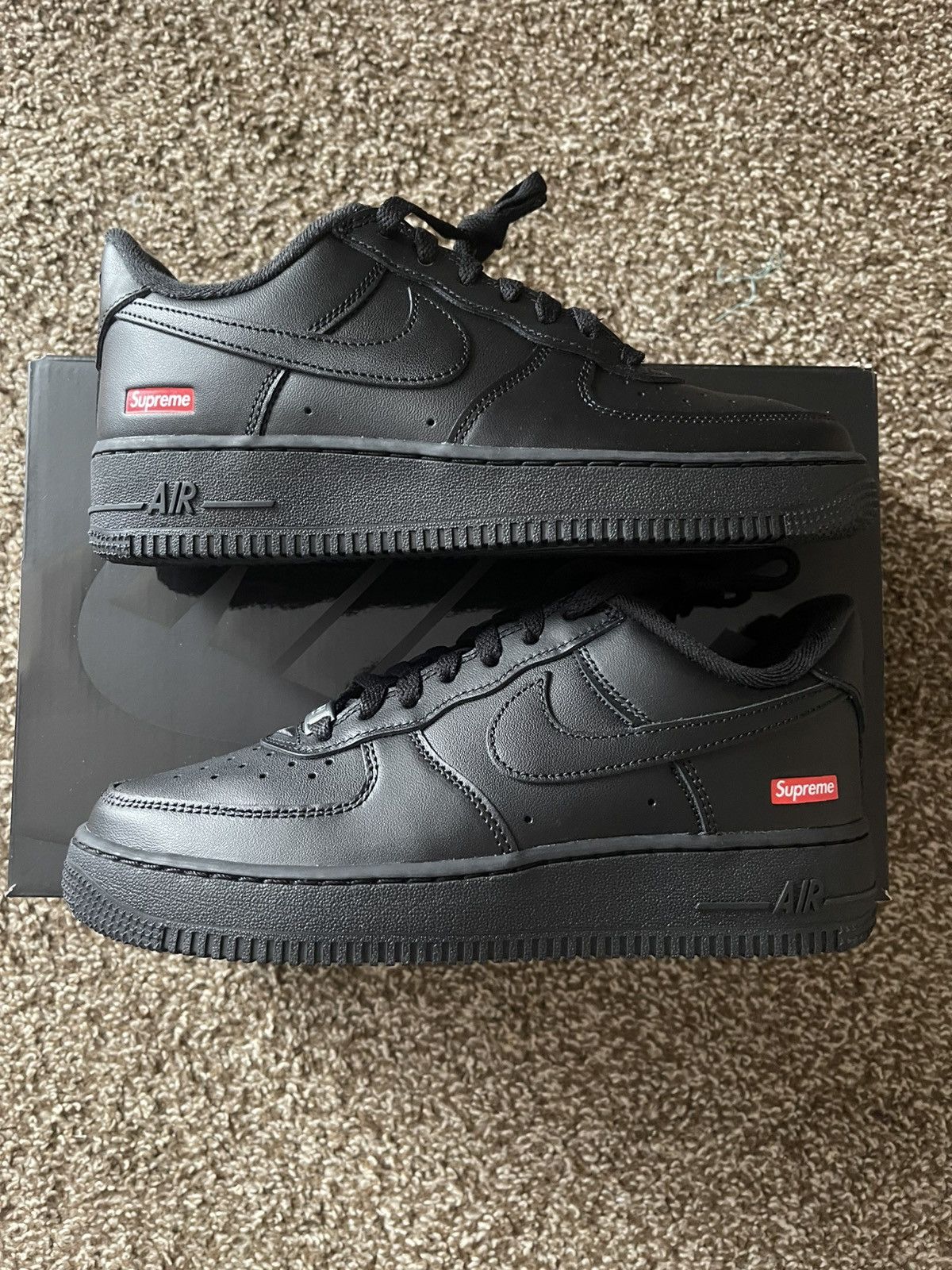 New* Supreme x Nike Air Force Low SP Black