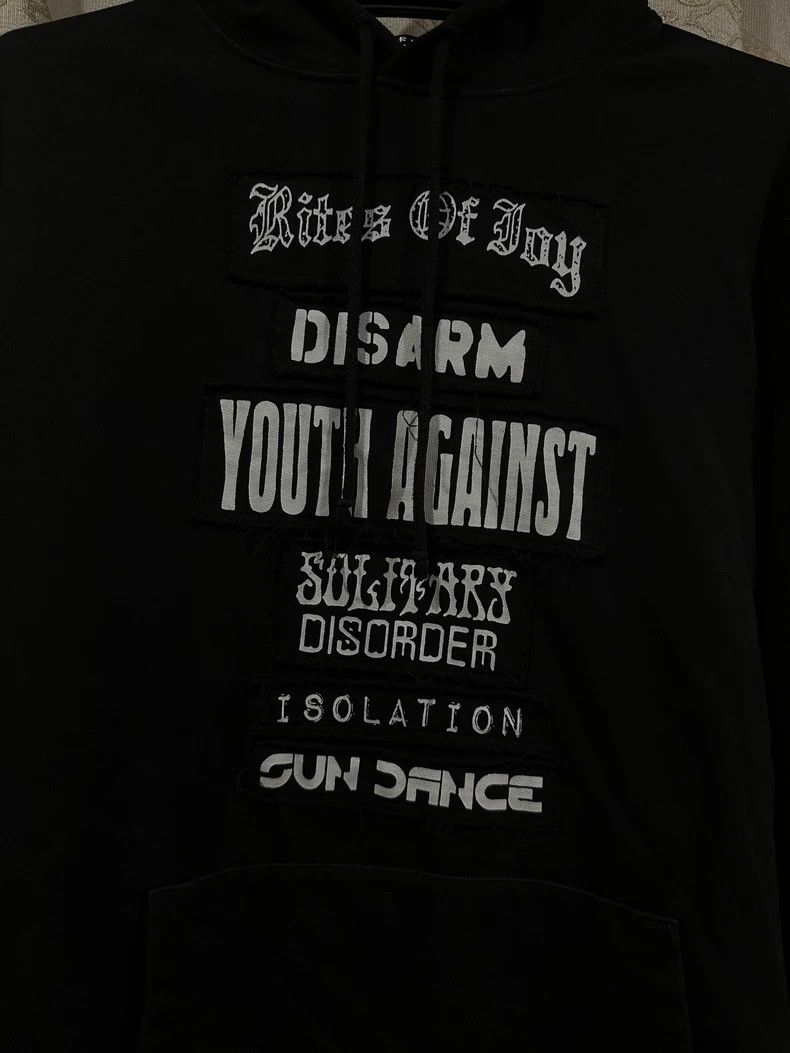 Raf Simons Raf simons 21ss Sanskrit sticker hoodie Size US L / EU 52-54 / 3 - 4 Thumbnail