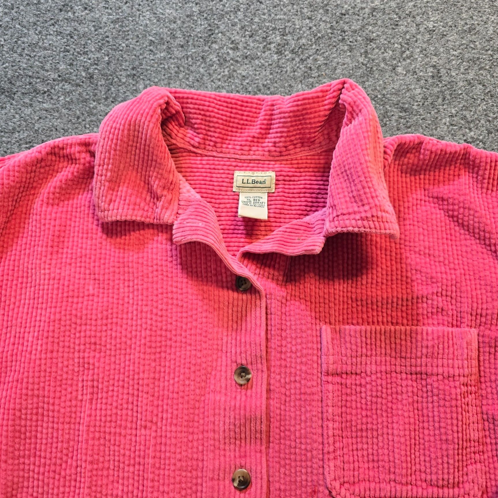 Vintage VINTAGE LL Bean Jacket Womens XL Pink Wide Wale Corduroy Shirt Shacket Casual Outdoors Size XL / US 12-14 / IT 48-50 - 2 Thumbnail