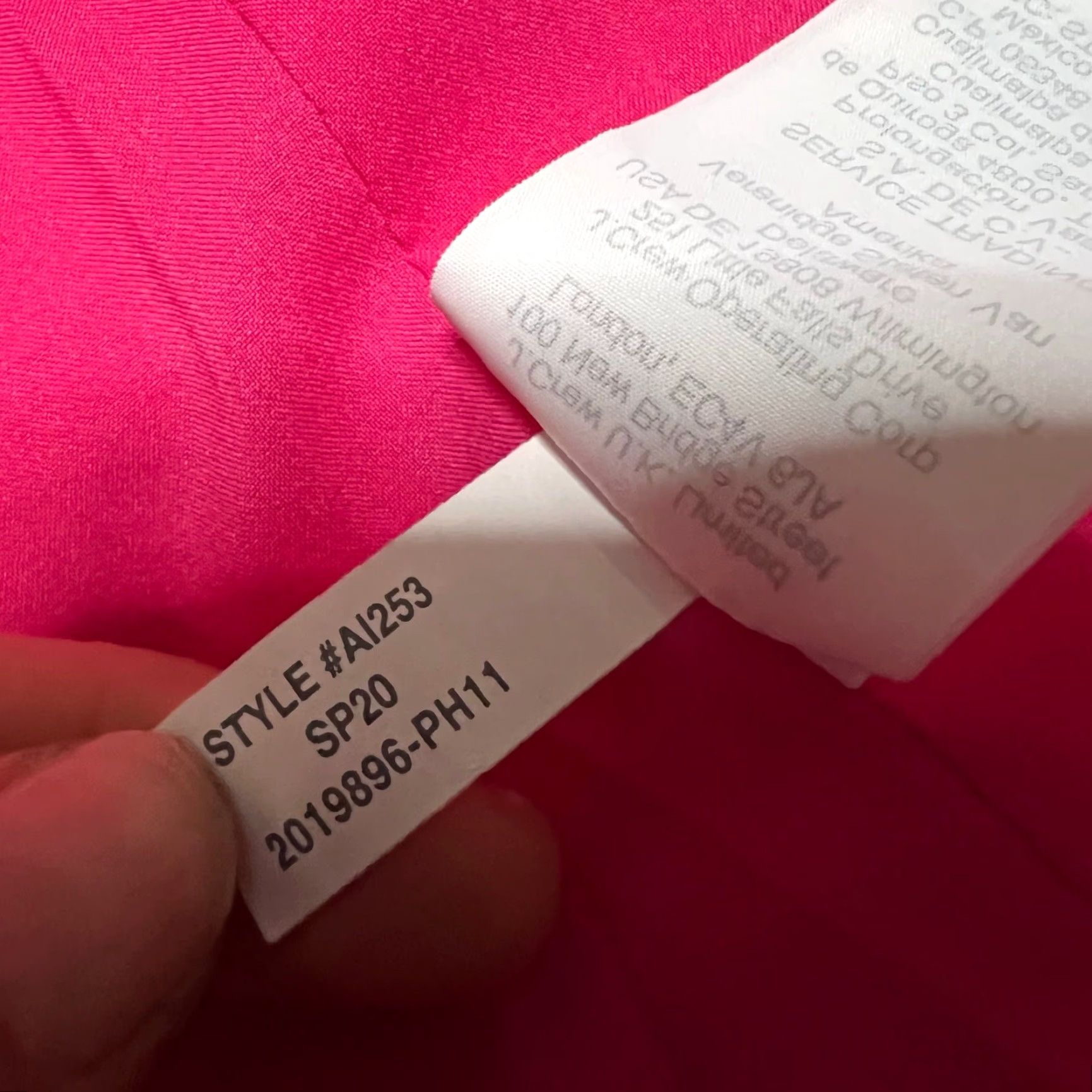 J.Crew J.Crew Blazer Womens 4 Pink Linen Blend Stretch Going Out Preppy Barbie AI253 Size S / US 4 / IT 40 - 7 Thumbnail