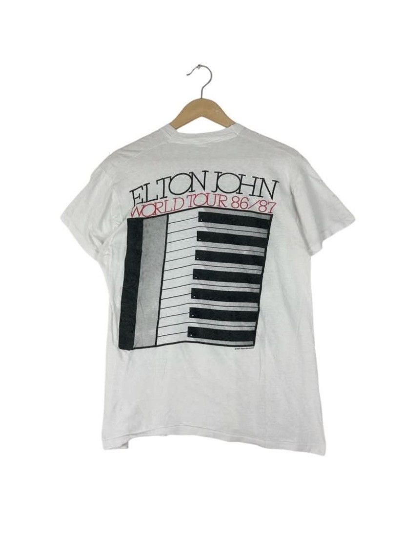 Band Tees × Vintage Vintage 80s Elton John World Tour 1986/87 / English Singer Size US M / EU 48-50 / 2 - 3 Thumbnail
