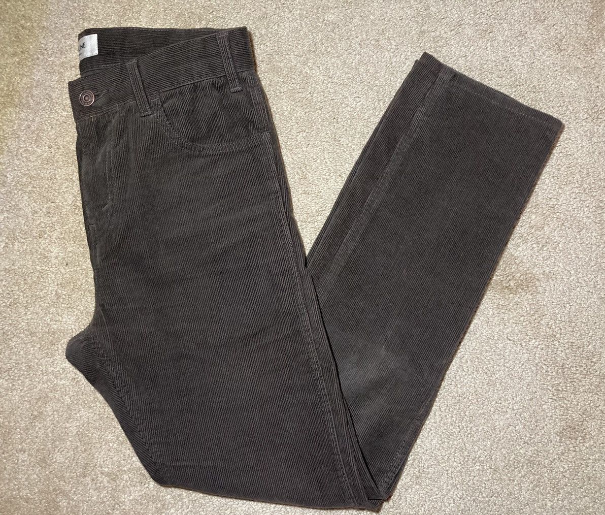 FW20 Celine Corduroy Velour Brown Pants 2020 Hedi Slimane