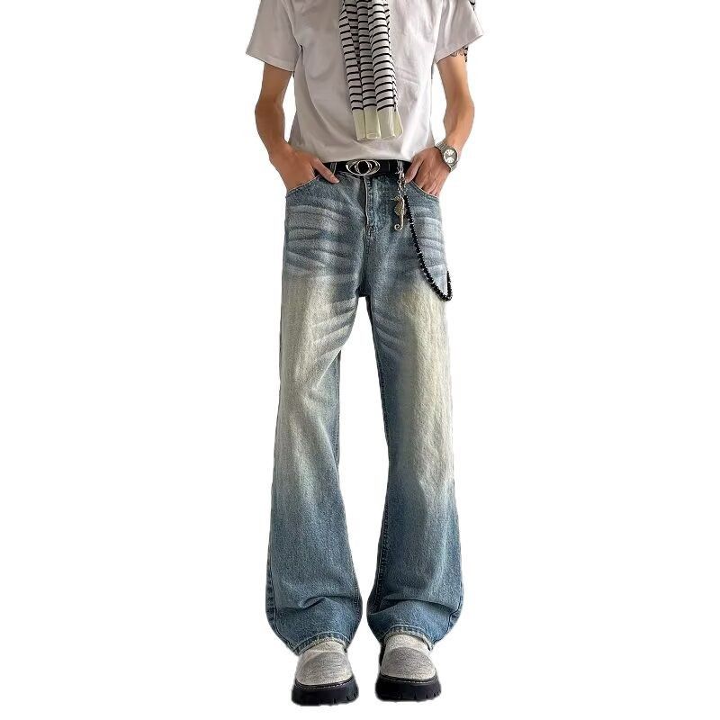Japanese Brand Retro loose washed straight leg jeans Size US 32 / EU 48 - 5 Thumbnail