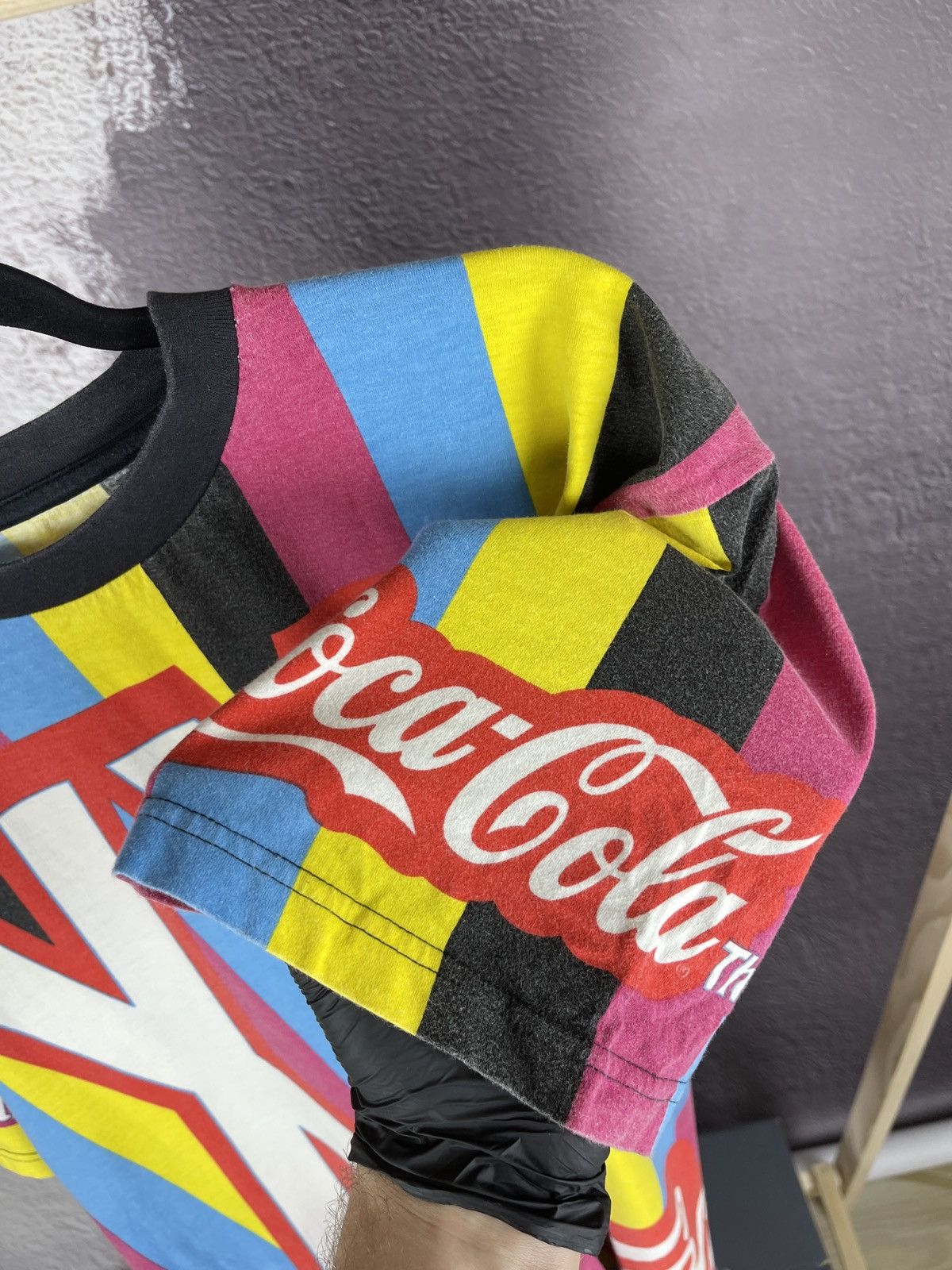 Vintage Coca Cola the Maximum XXL multicoloured vintage tee shirt Size US XL / EU 56 / 4 - 6 Thumbnail