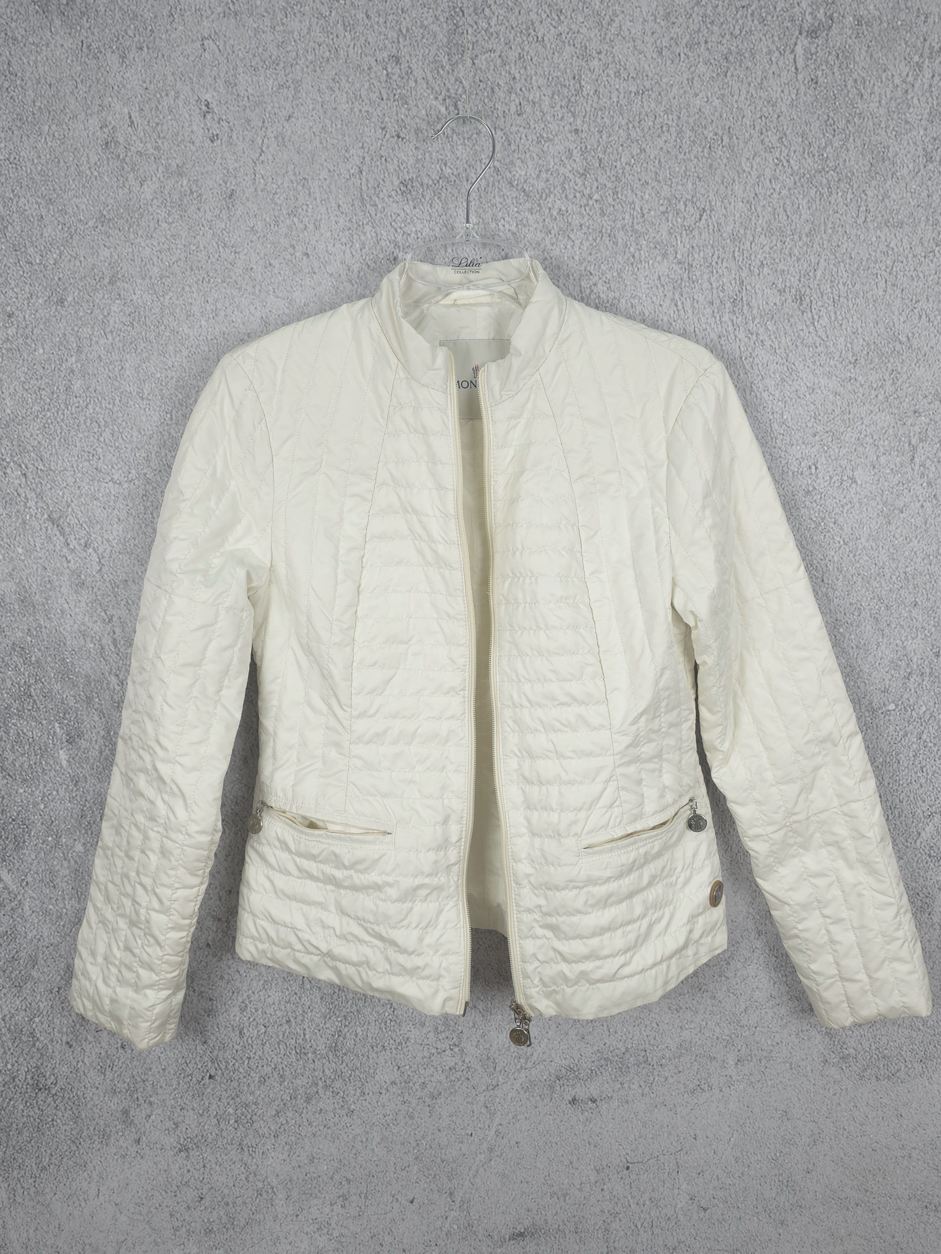 Moncler Moncler light Quilted jacket vintage ecru size S Size S / US 4 / IT 40 - 5 Thumbnail