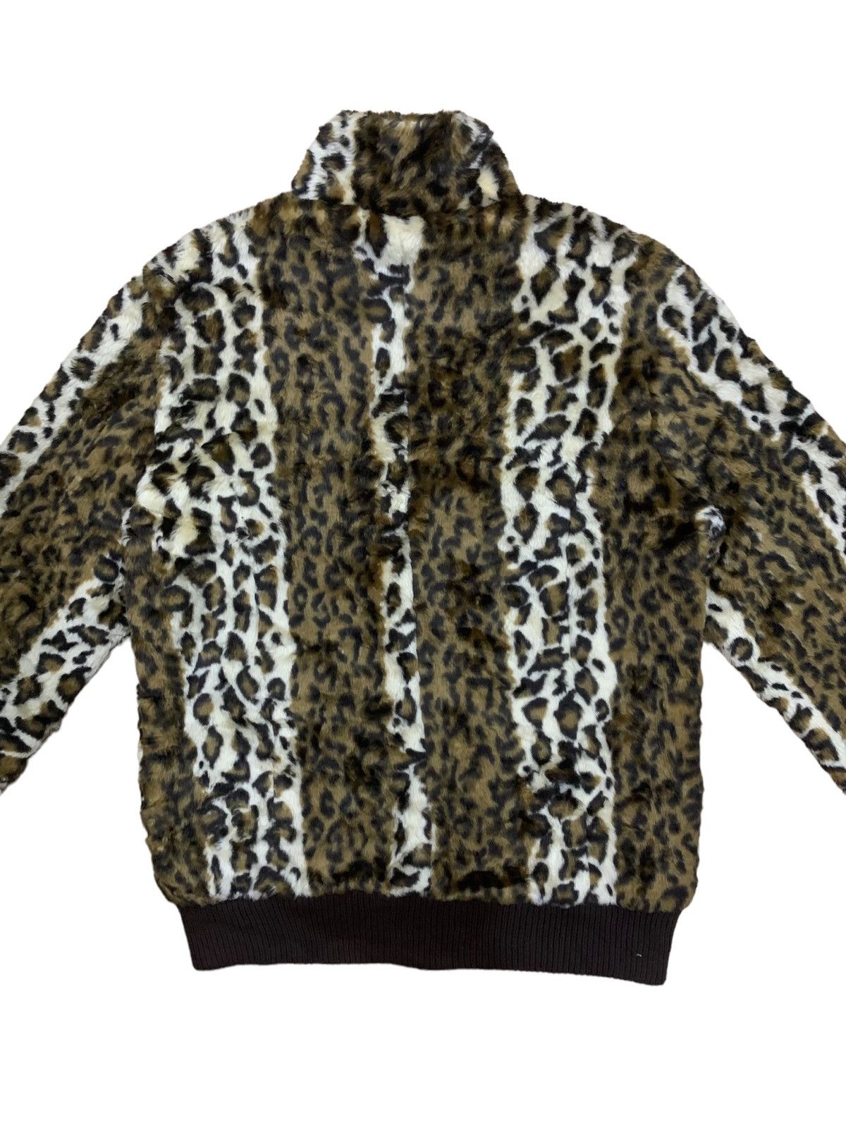 If Six Was Nine × Japanese Brand × Le Grande Bleu (L.G.B.) Vintage Rapua Apollo Fiber Leopord Fleece Fur Jacket Size US M / EU 48-50 / 2 - 7 Thumbnail