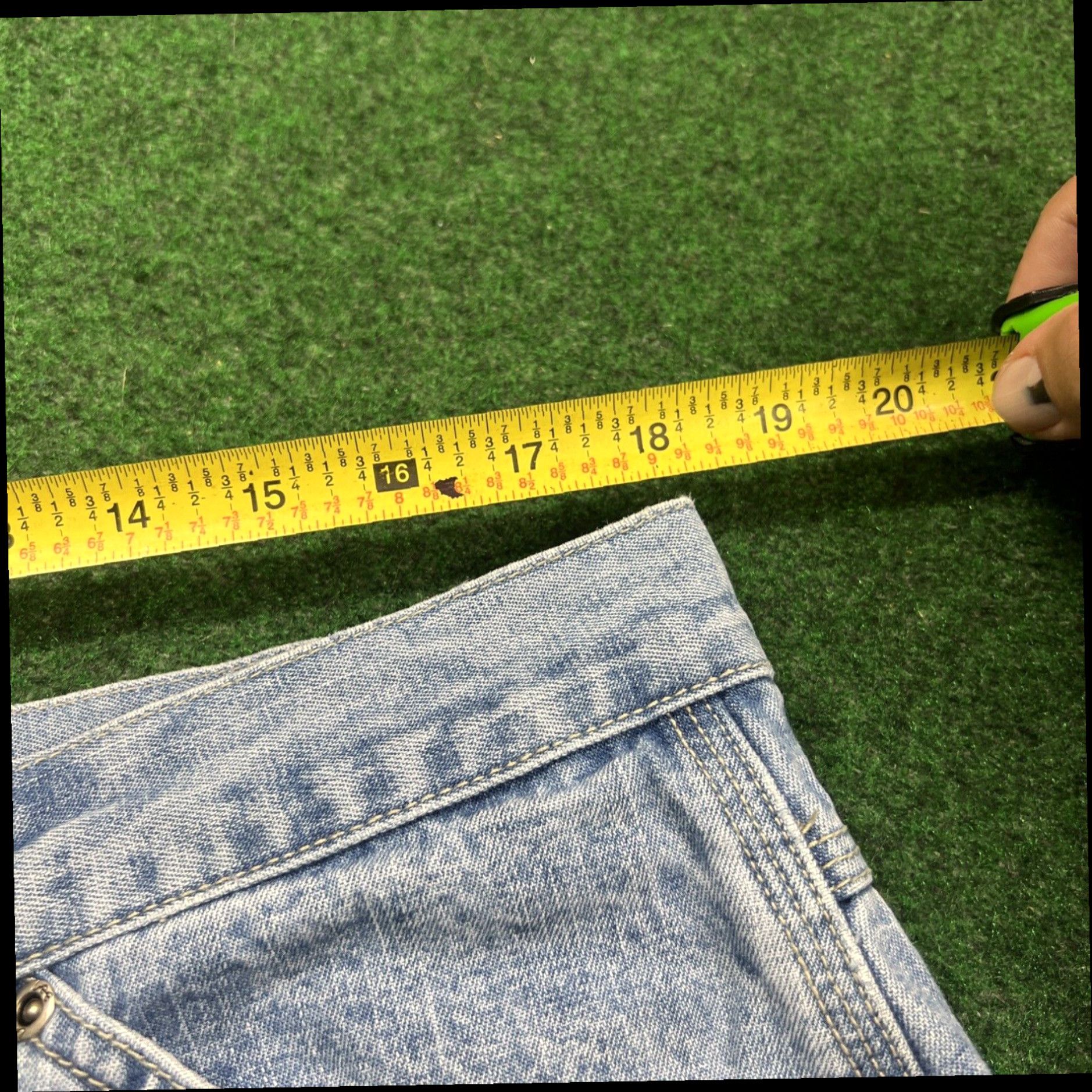 Lee Riveted by Lee Capri Carpenter Blue Size 18 36x18 Size ONE SIZE - 6 Thumbnail
